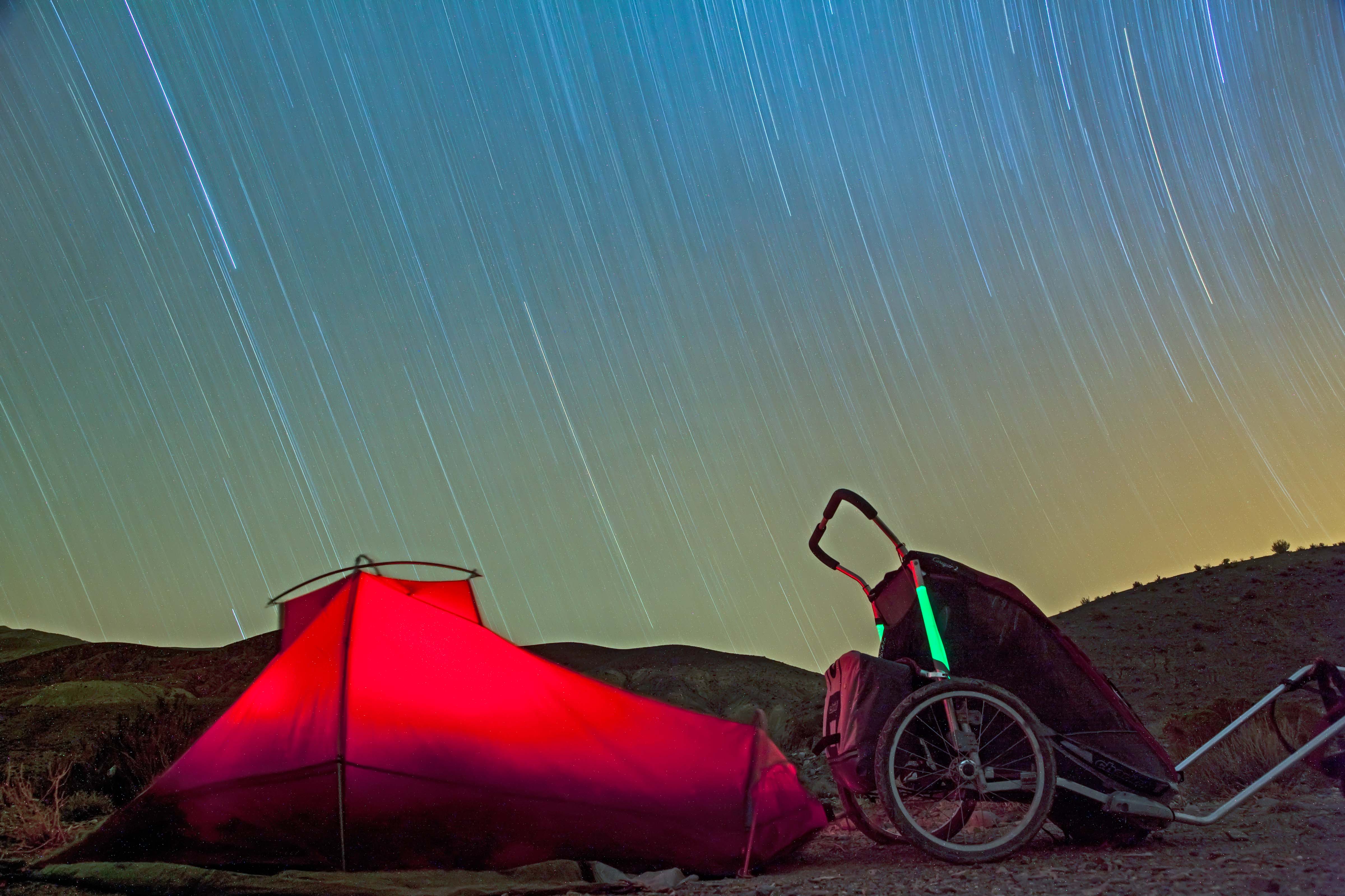 Argentina, Jujuy Province, In Tent with Chariot under Stars, 2010, IMG 6231r5