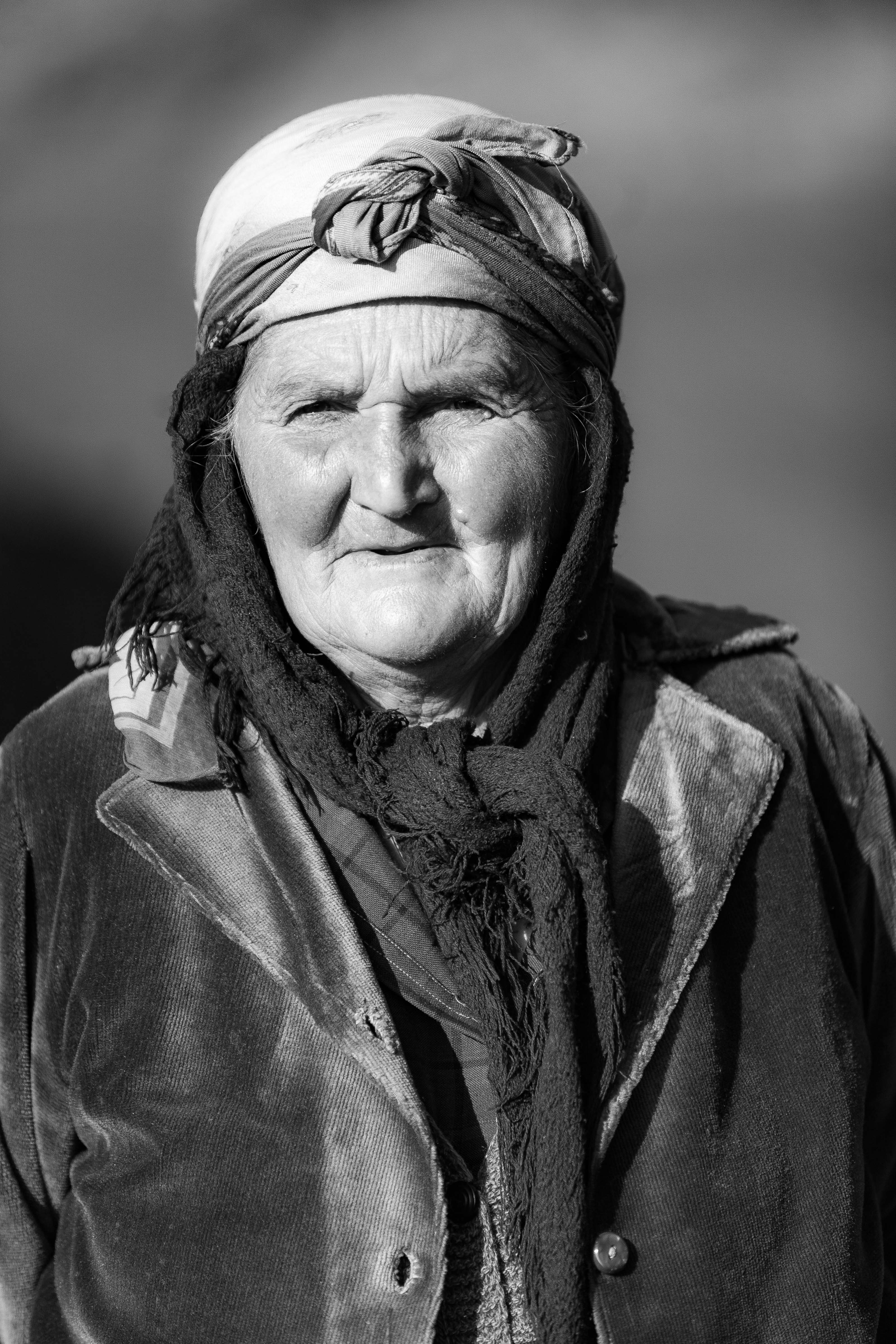 Azerbaijan, Qazax Prov, Old Woman, 2009, IMG 8706BW Azerbaijan, Qazax Prov, Old Woman, 2009, IMG 8706BW