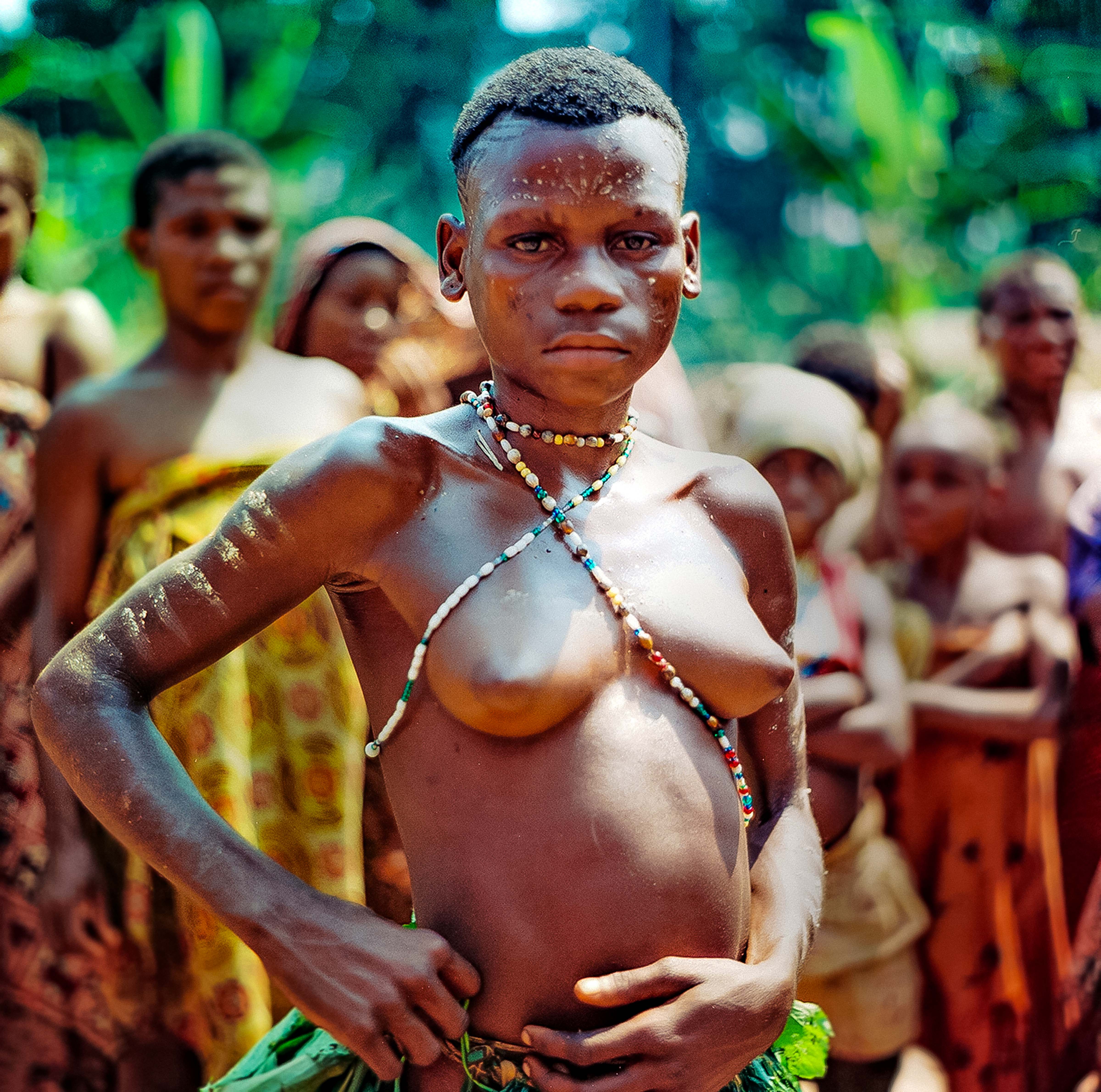 Central African Republic, Pygmy Girl With Necklace, 2000 Central African Republic, Pygmy Girl With Necklace, 2000
