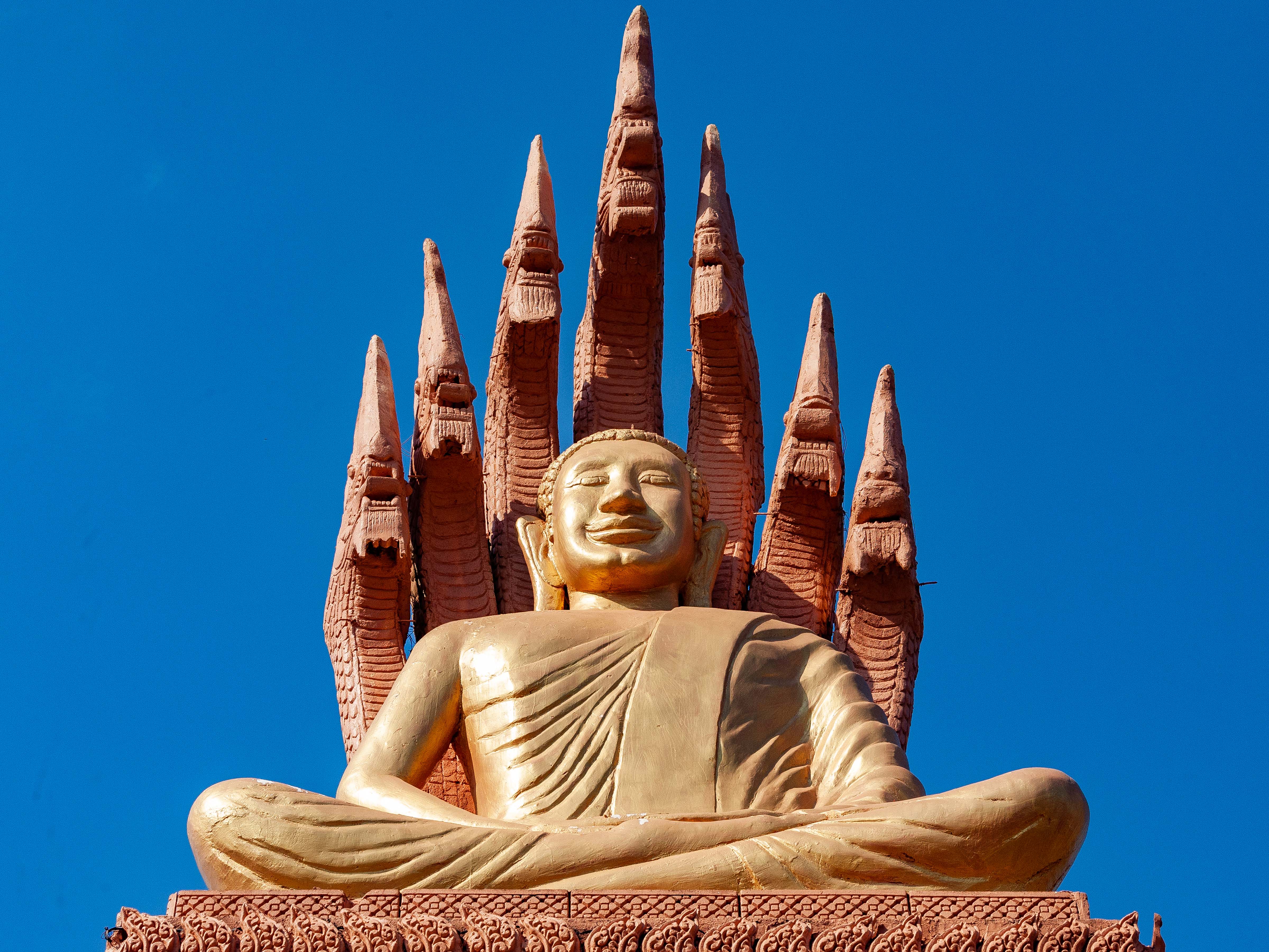 Cambodia, Kampot Prov, Temple Buddha, 2010, IMG 4929