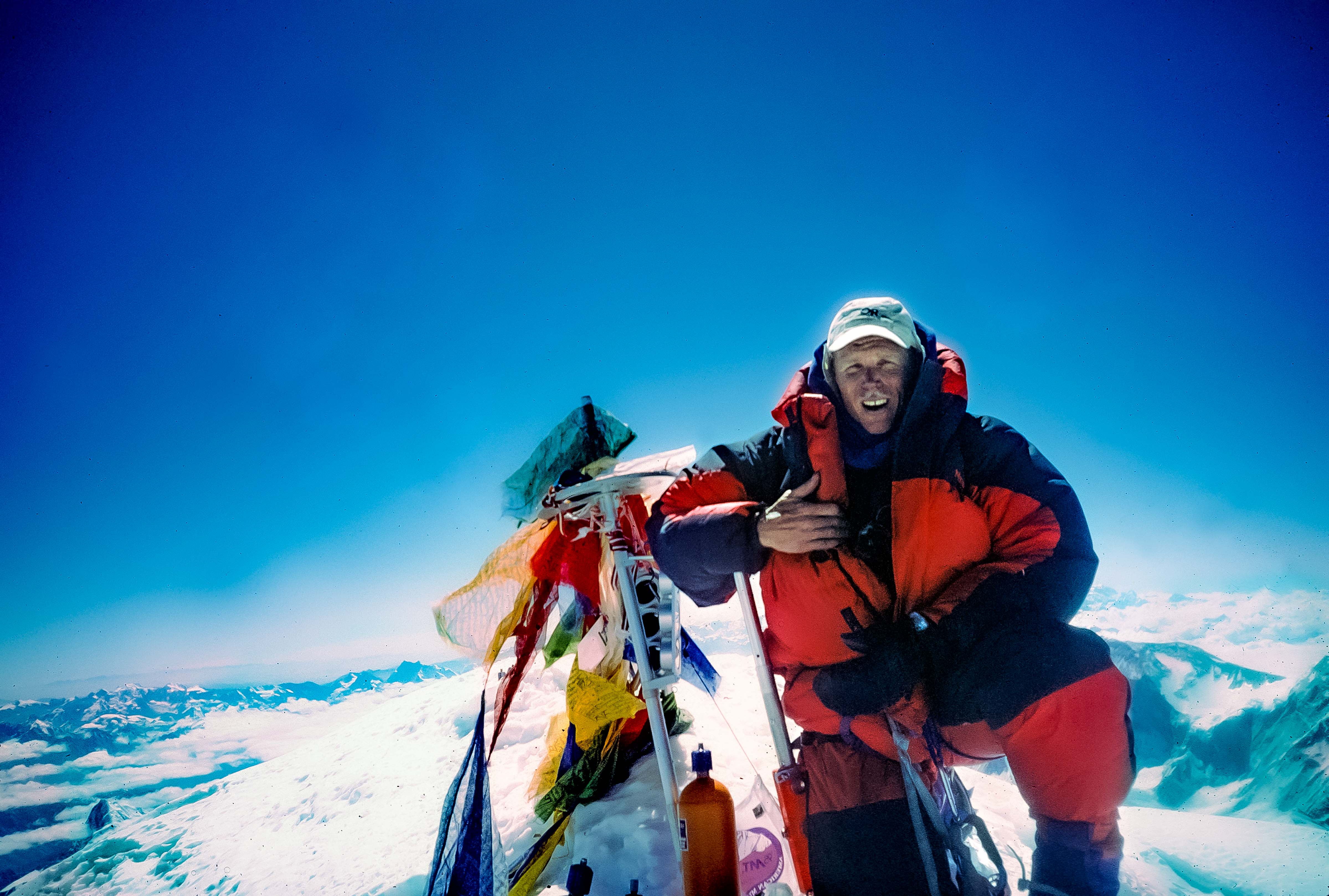 China Xizang (Tibet) Prov, Jeff Shea Everest Summit May 24, 1995 9a.m., 1995, 35mmSlide