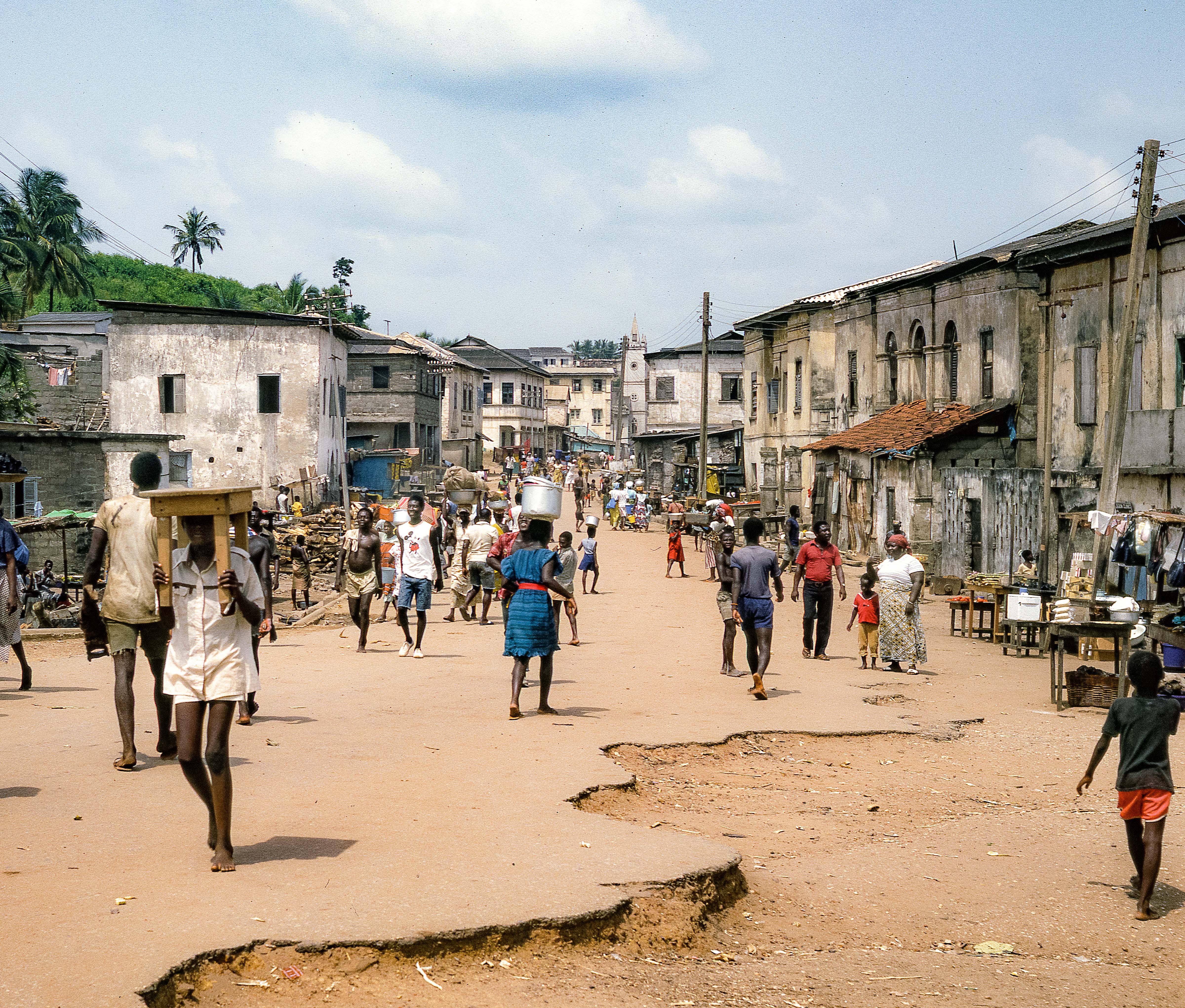 Ghana, Takoradi Street Scene, 1987