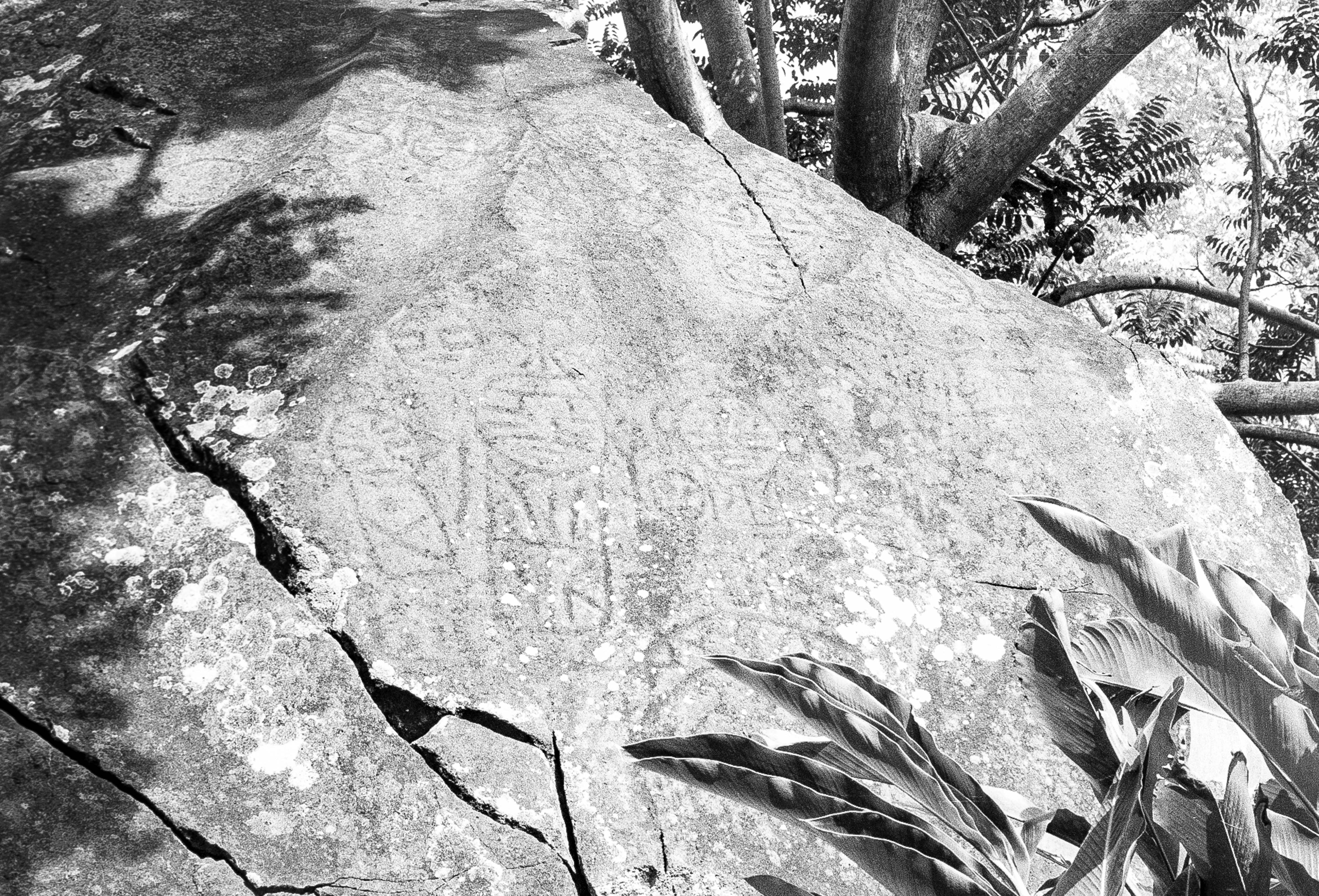 Guadeloupe, Face Petroglyph, 2000
