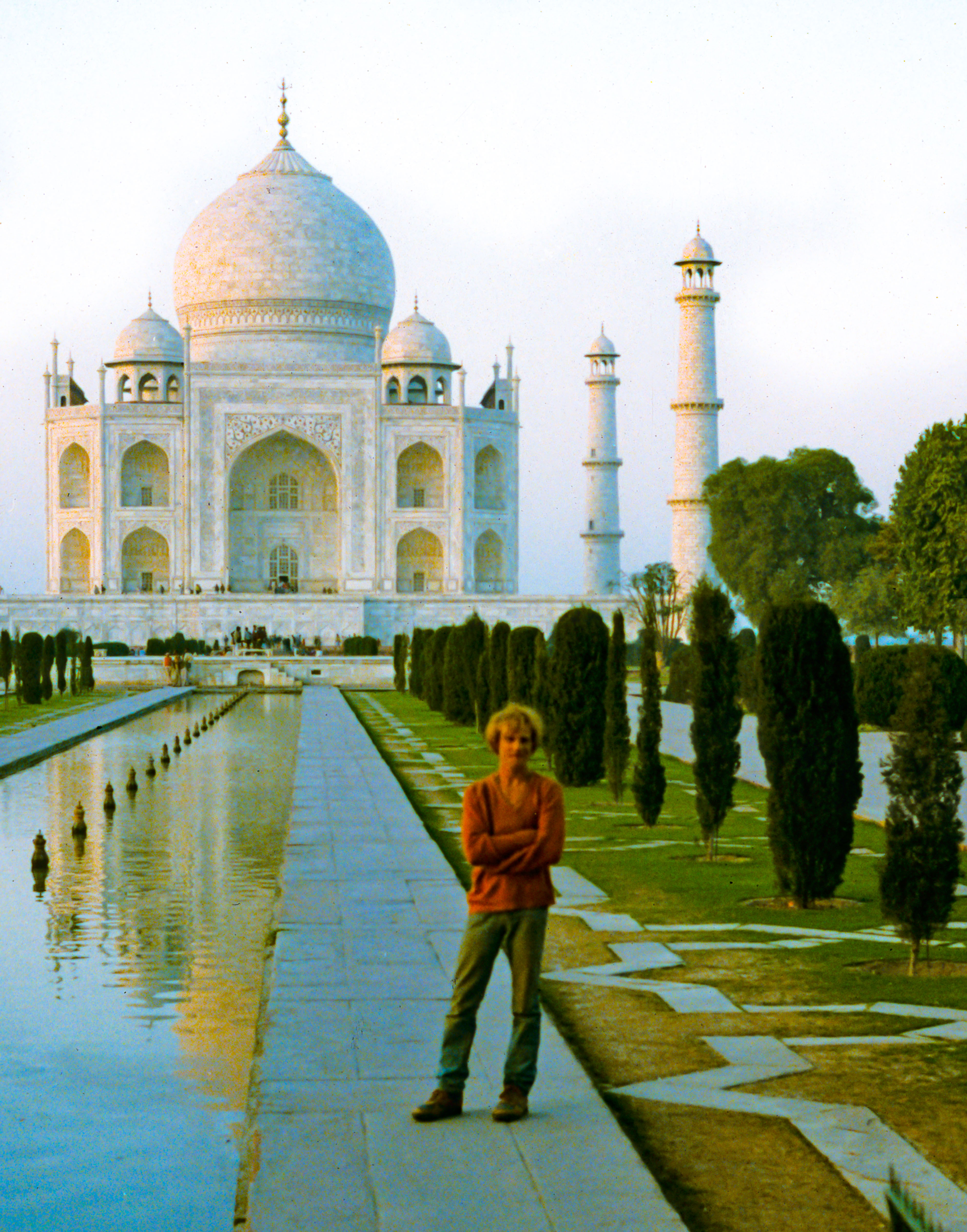 India, Jeff Shea At Taj Mahal After Pilgrimage, 1984