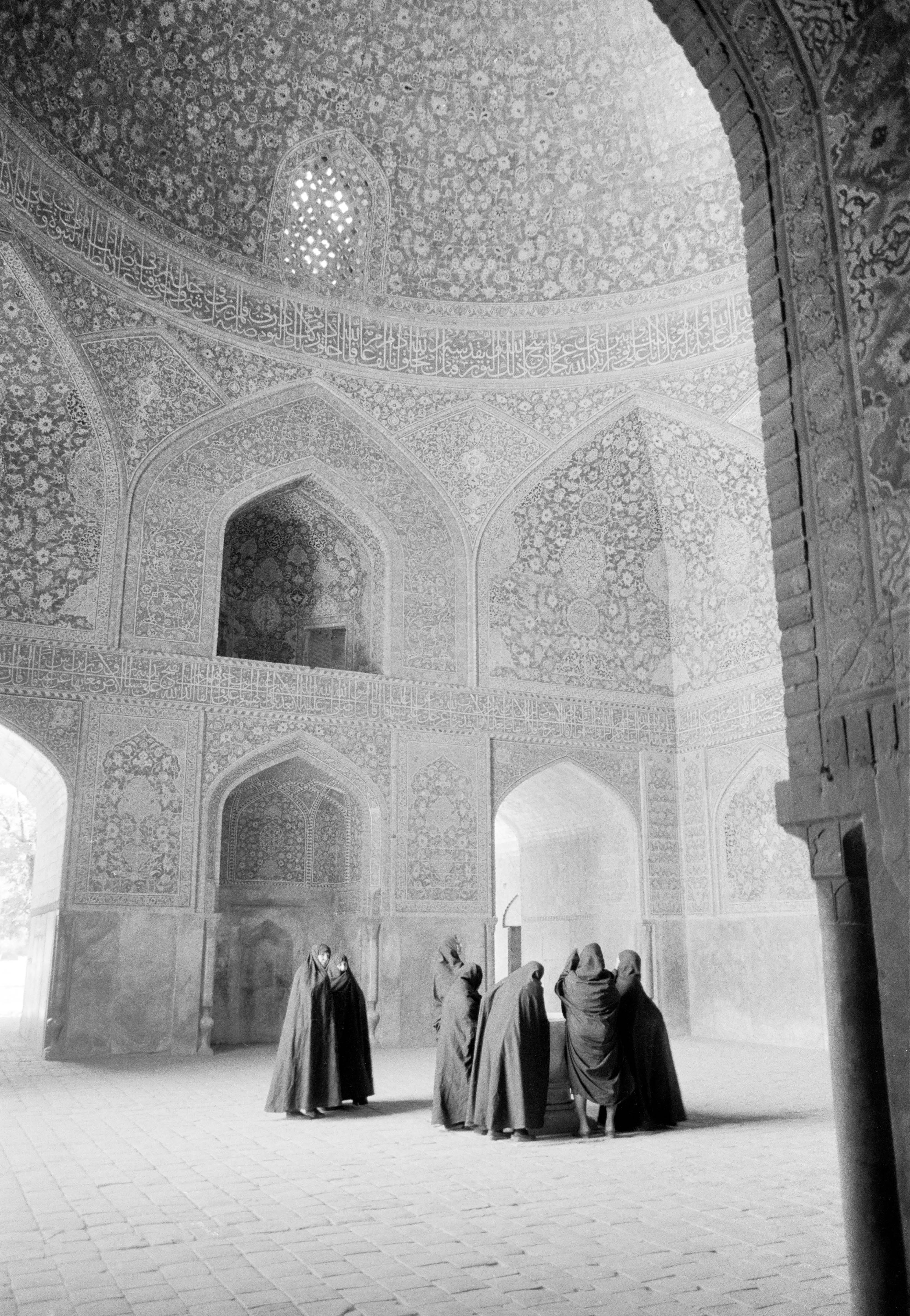 Iran, Esfahan Women at Mosque, 1984