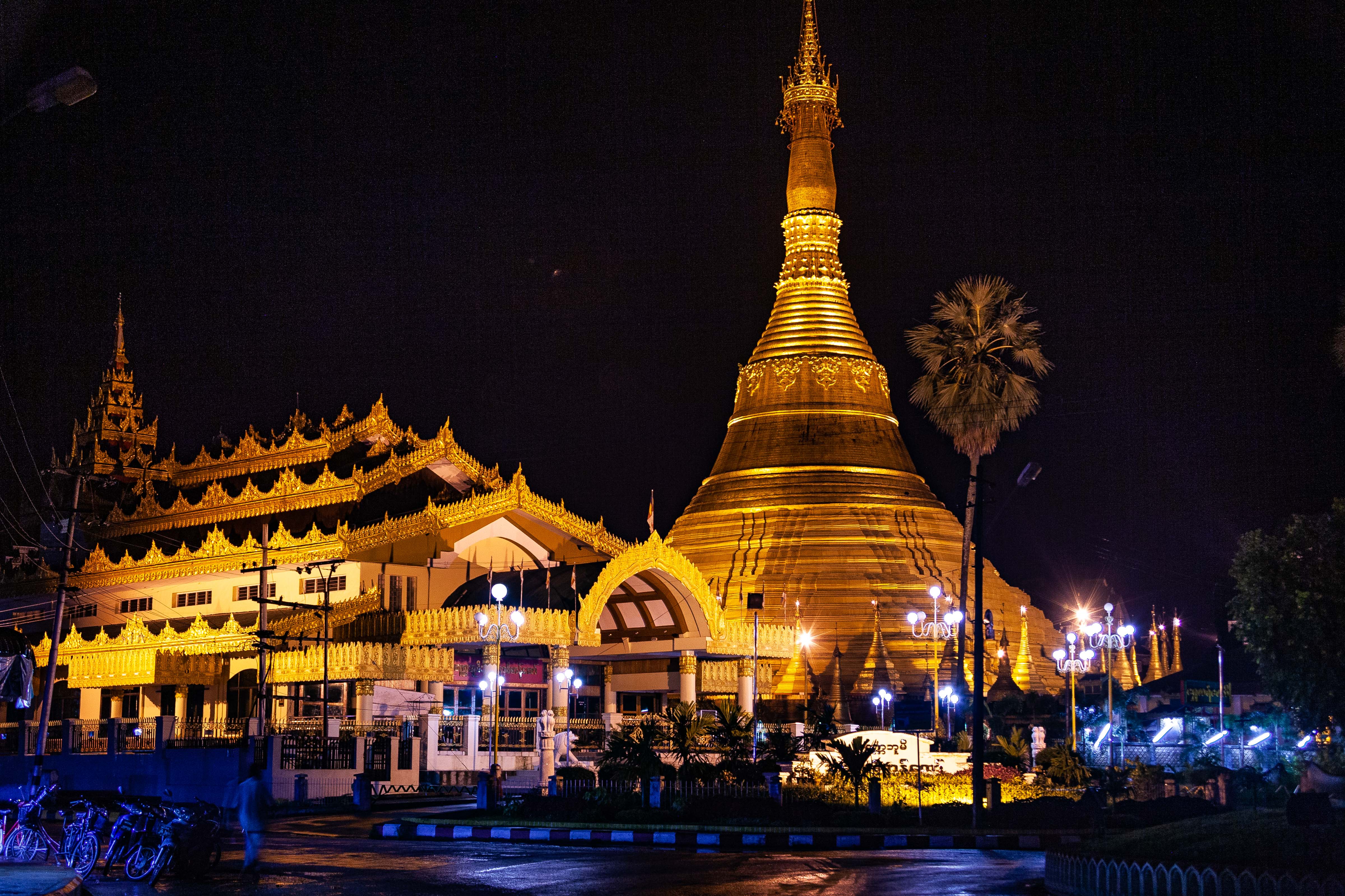 Myanmar, Mon Prov, Night Temple, 2009, IMG 0087