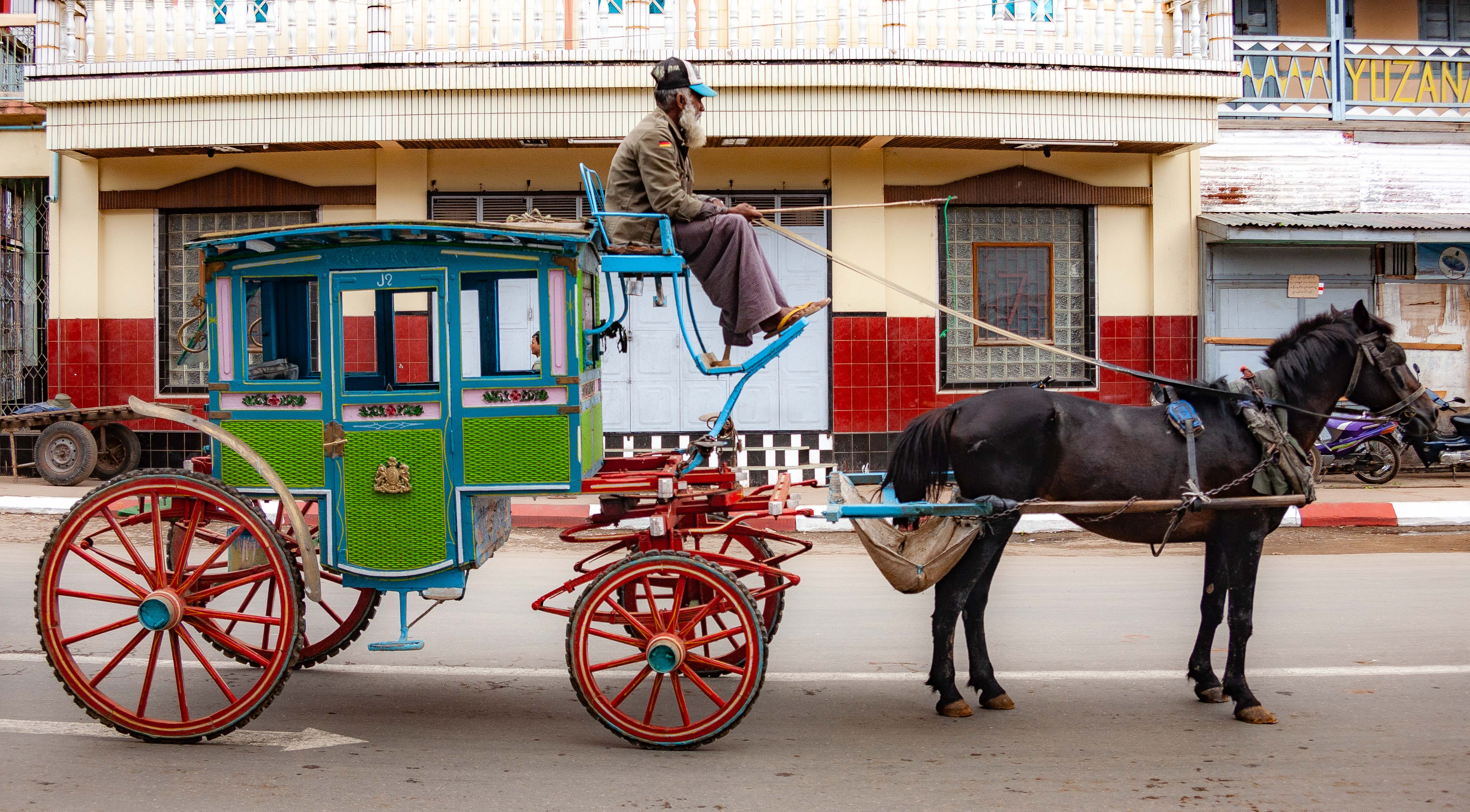 Myanmar, Shan Prov, Horse Carriage, 2009, IMG 4787