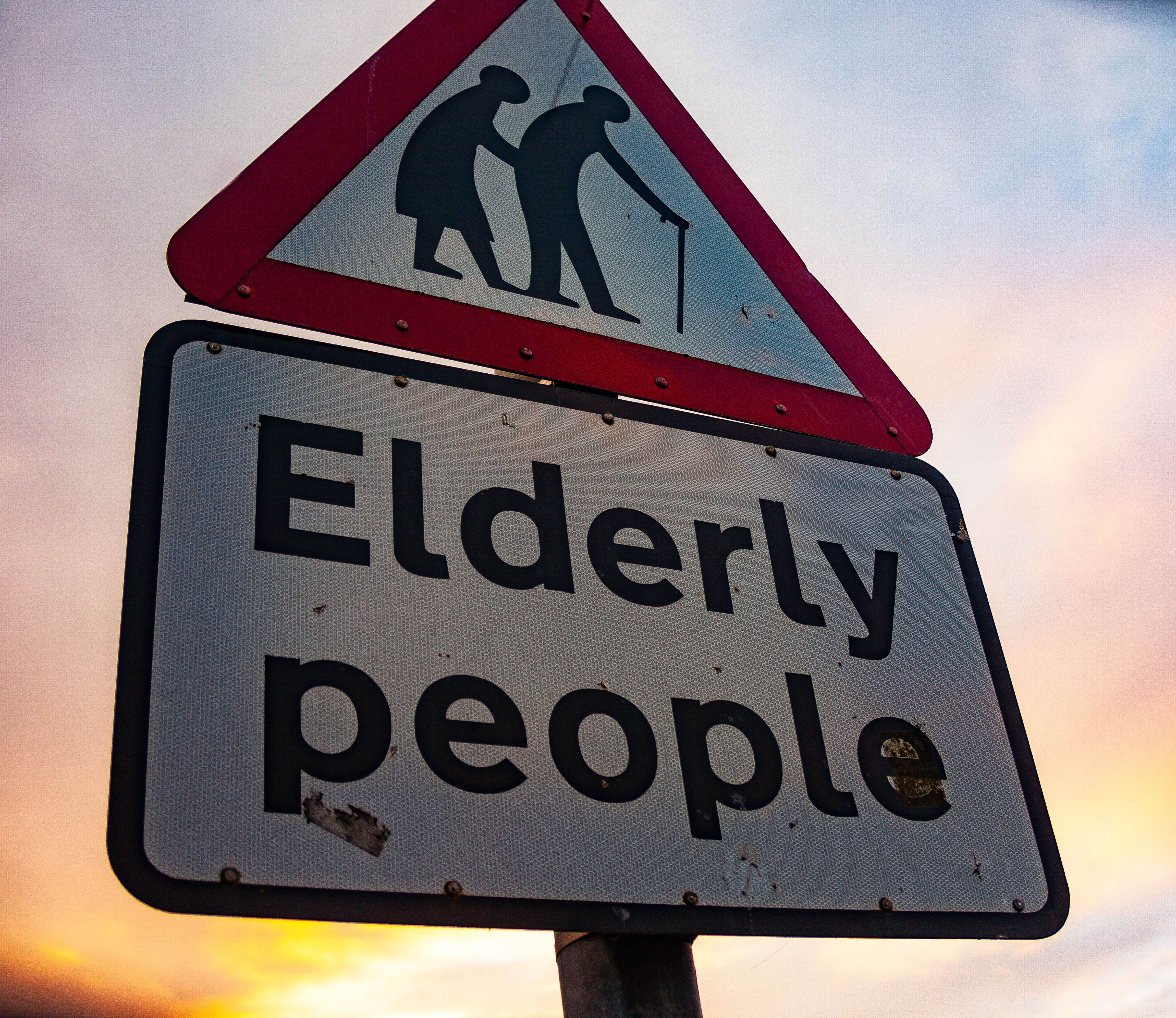 N Ireland, North Down Prov, Elderly People Sign, 2009, IMG 9974