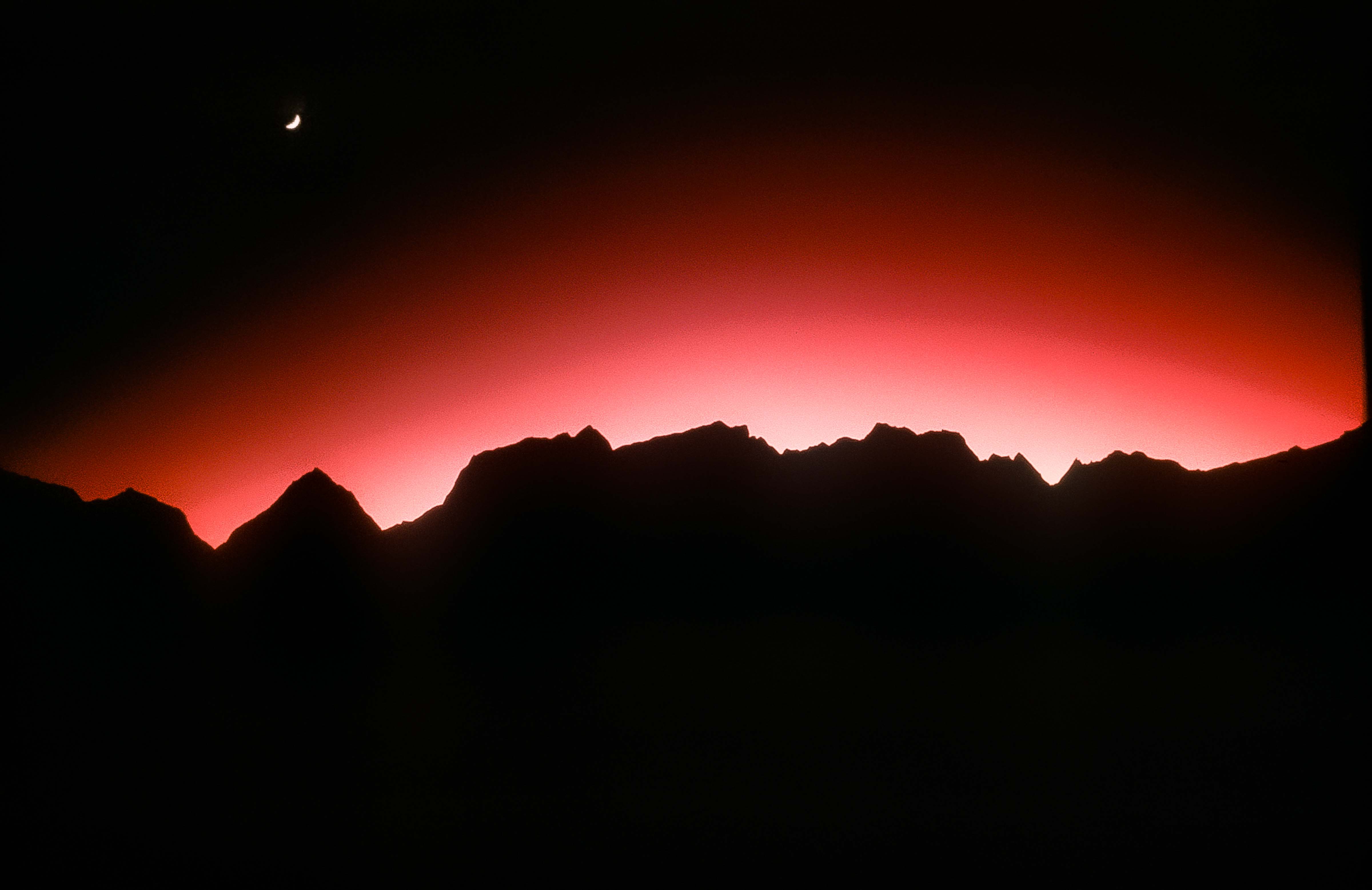 Nepal, Sunset Near Everest, 1983