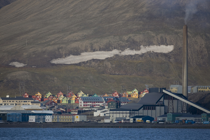 Norway, Svalbard, Longyearbyen, Skyline, 2007