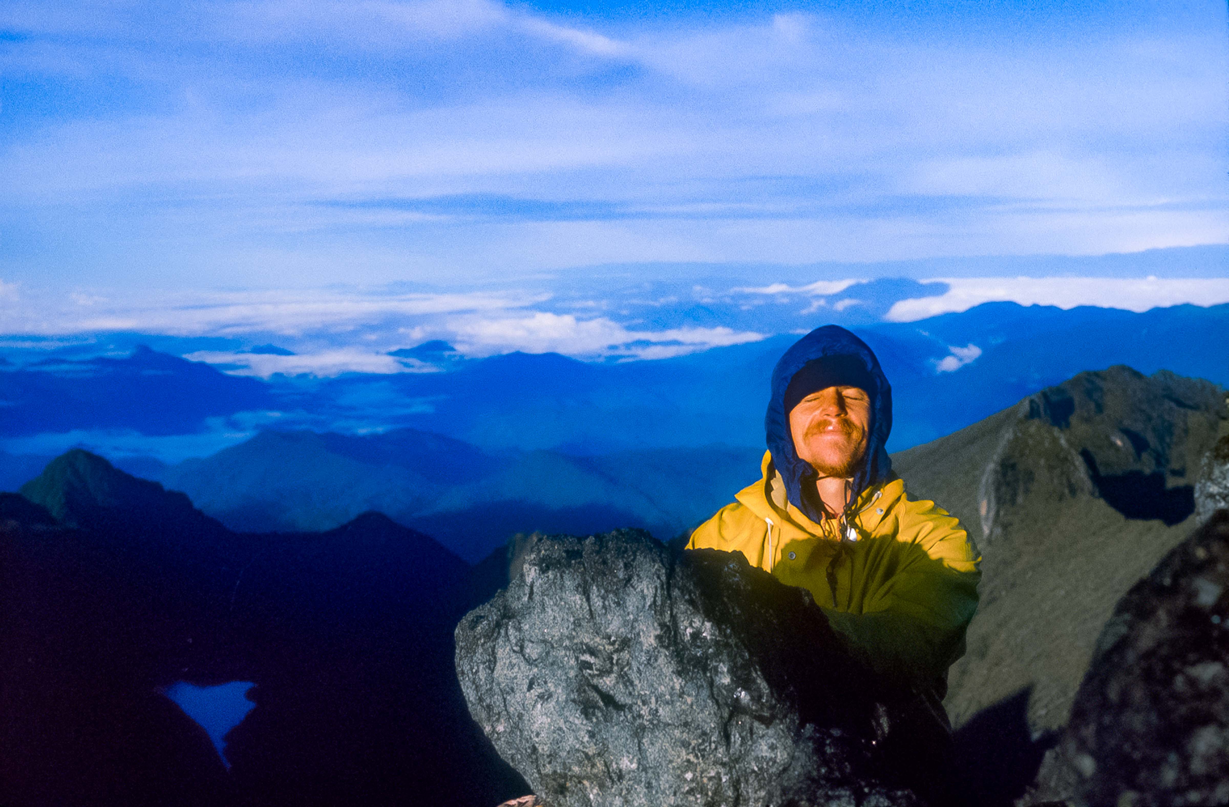 Papua New Guinea, Jeff Shea On Mt Wilhelm Summit, 1983