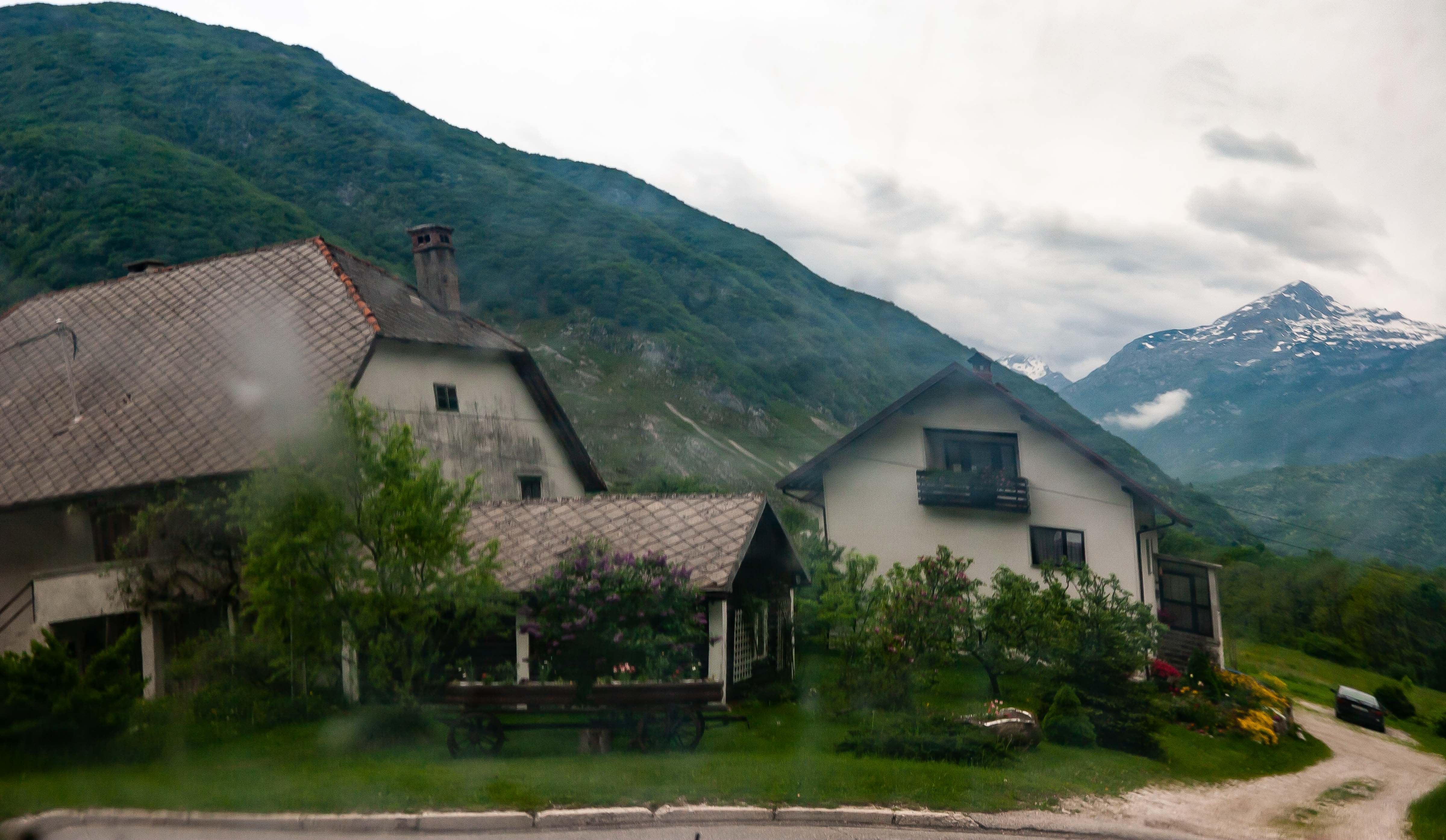 Slovenia, Bovec Prov, Village Through Mirror, 2006, IMG 6598