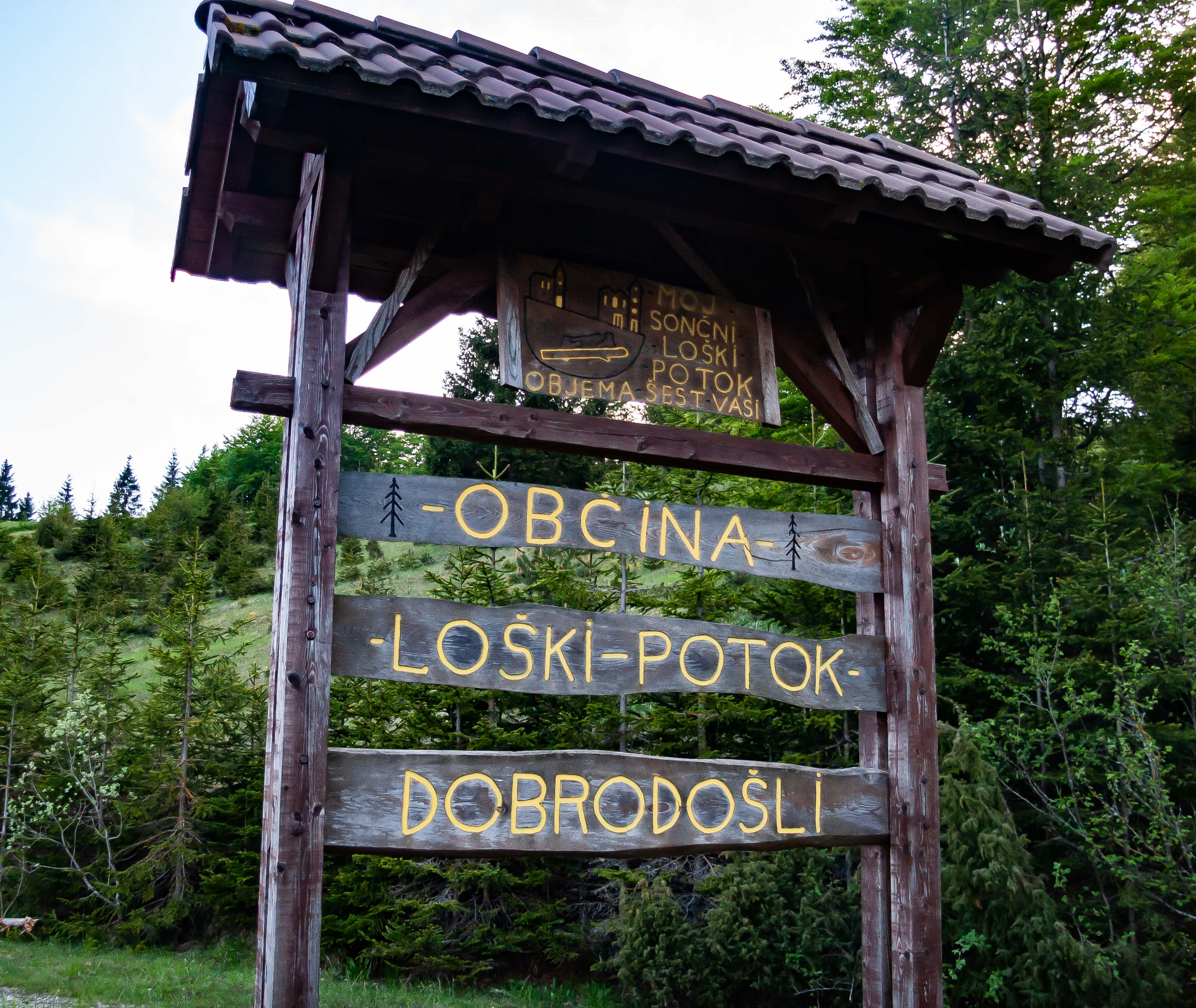 Slovenia, Loski Potok Prov, Dobrodosli Loski Potok Obcina, 2006, IMG 7141