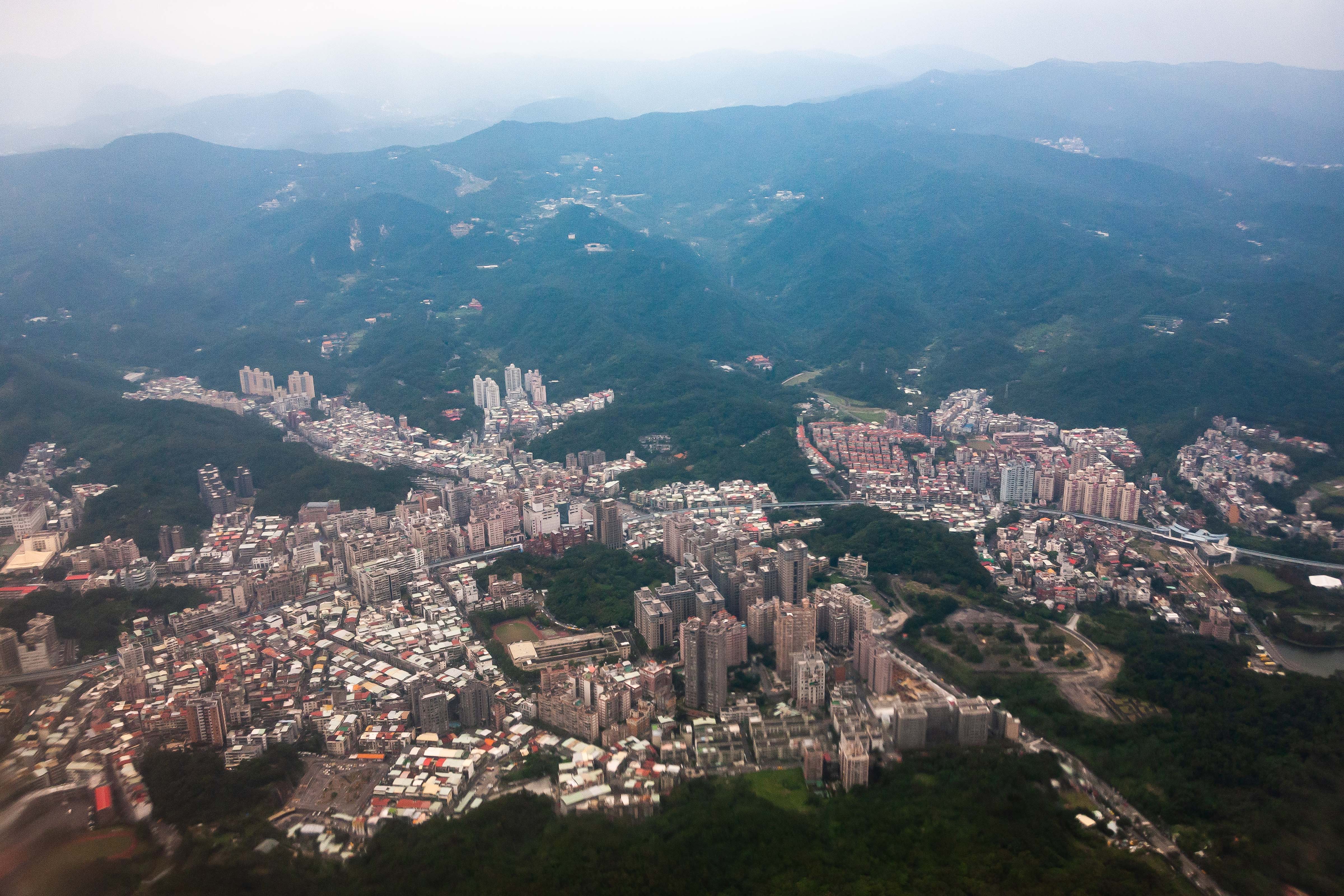 Taiwan, Taipei City (TW-TPE) Prov, Aerial View, 2009, IMG 3989