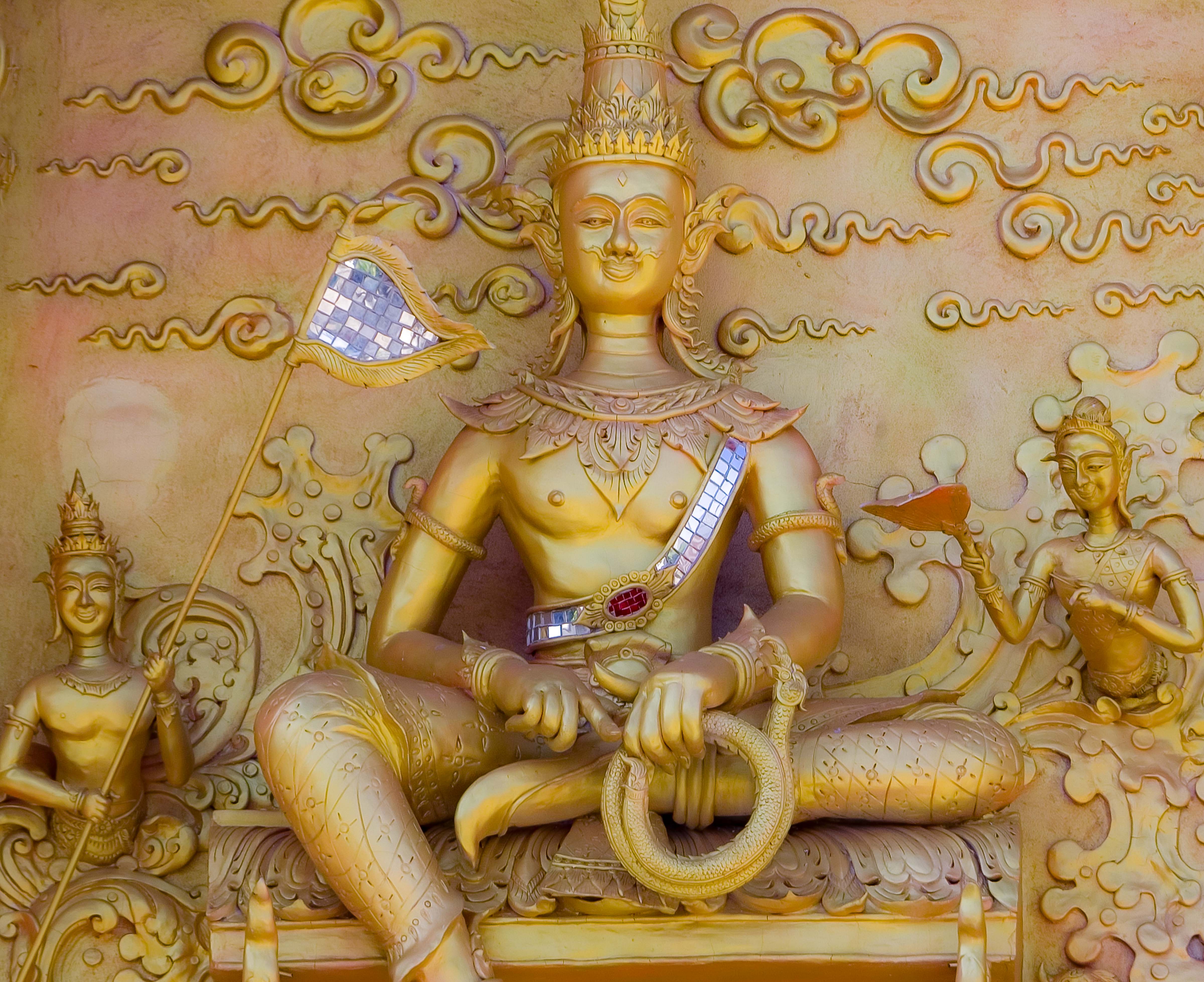 Thailand, Nan Prov, Temple Relief, 2008, IMG 6585