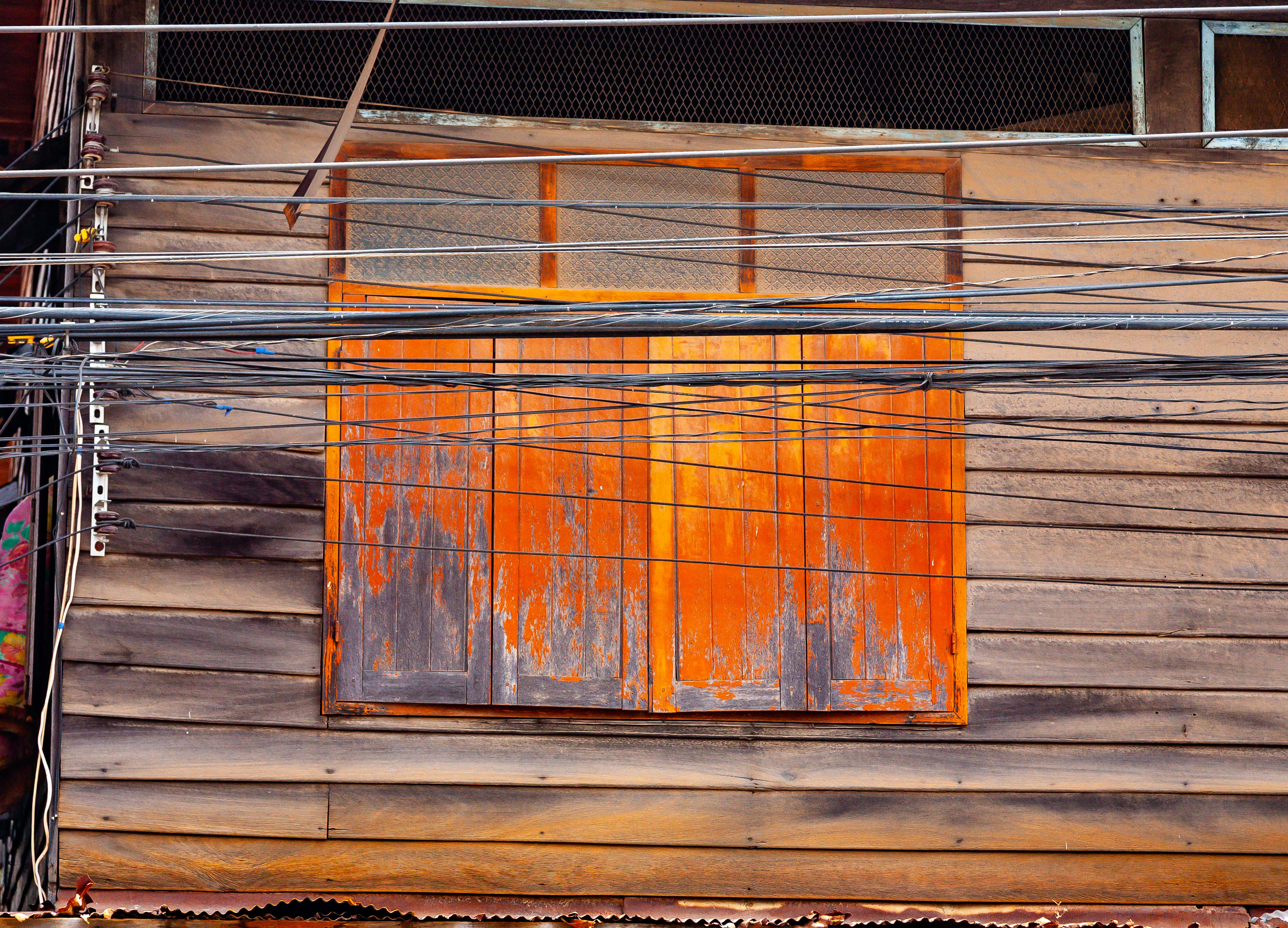 Thailand, Yasothon Prov, Wooden Window, 2008, IMG 0589