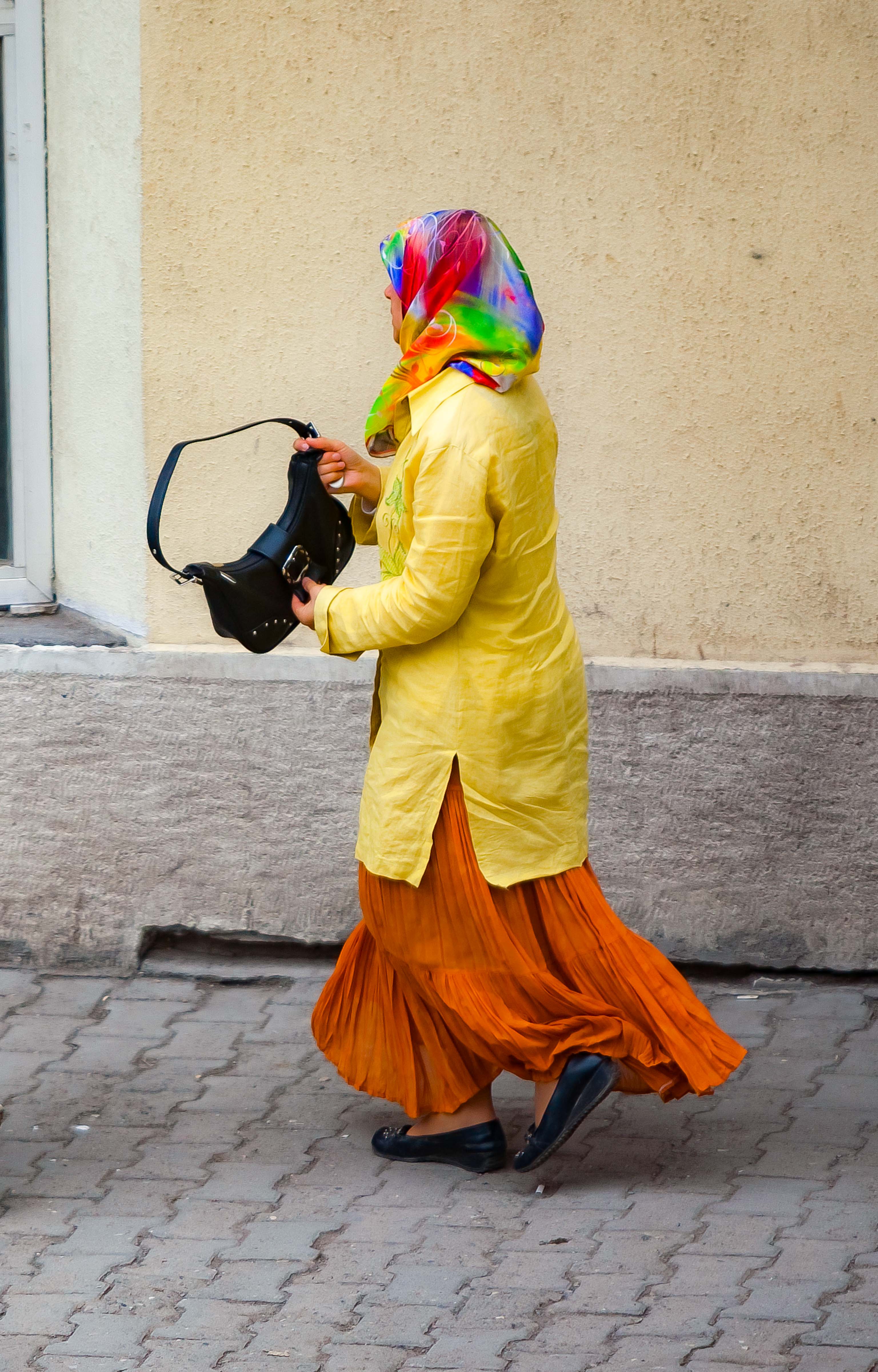 Turkey, Ardahan Prov, Walking Woman, 2010, IMG 7990