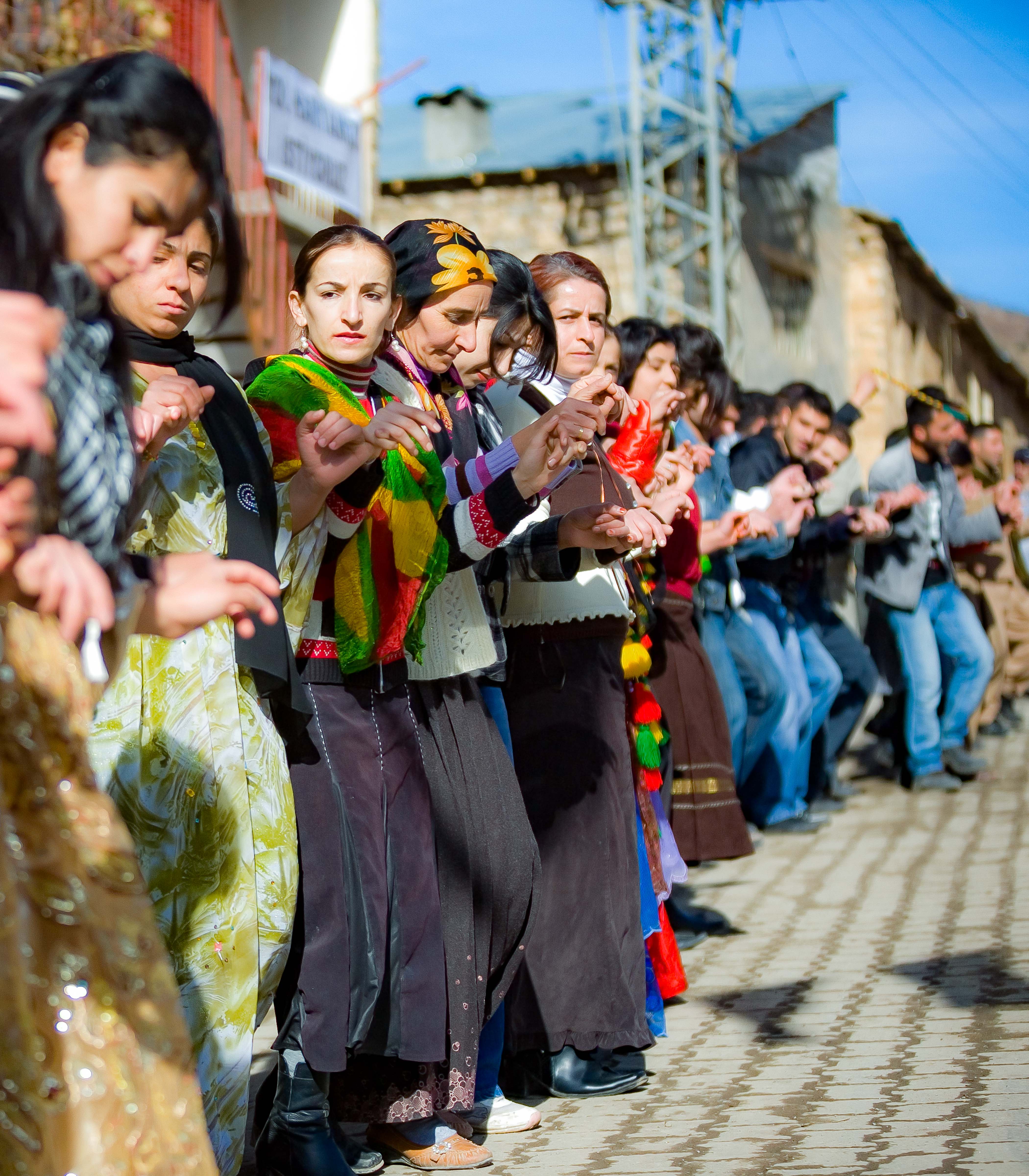 Turkey, Hakkari Province, Kurdish Protest Dance In Cukorce, 2009, IMG 2098
