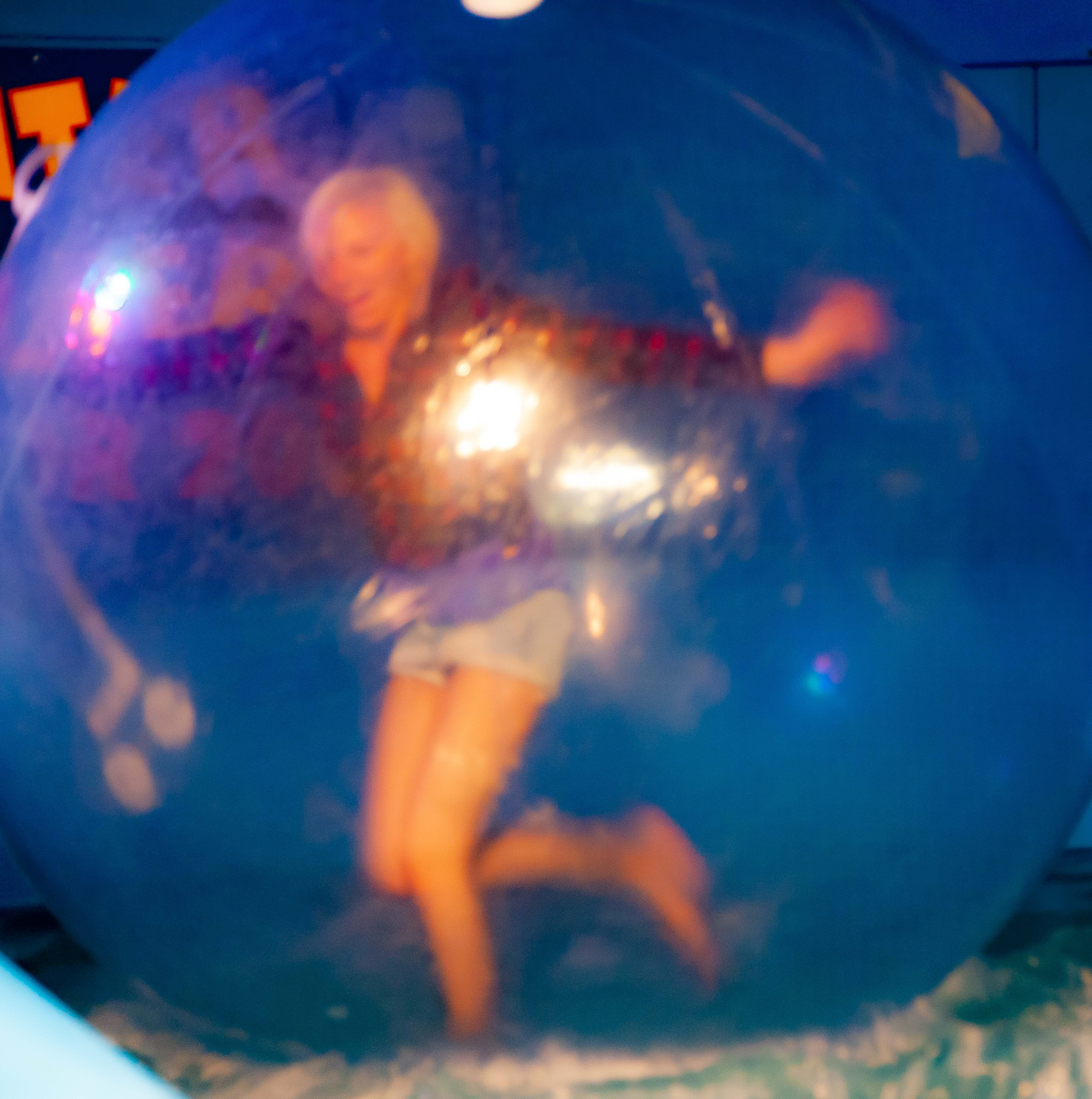 UK, Blackpool Prov, Girl In Plastic Ball, 2009, IMG 6594