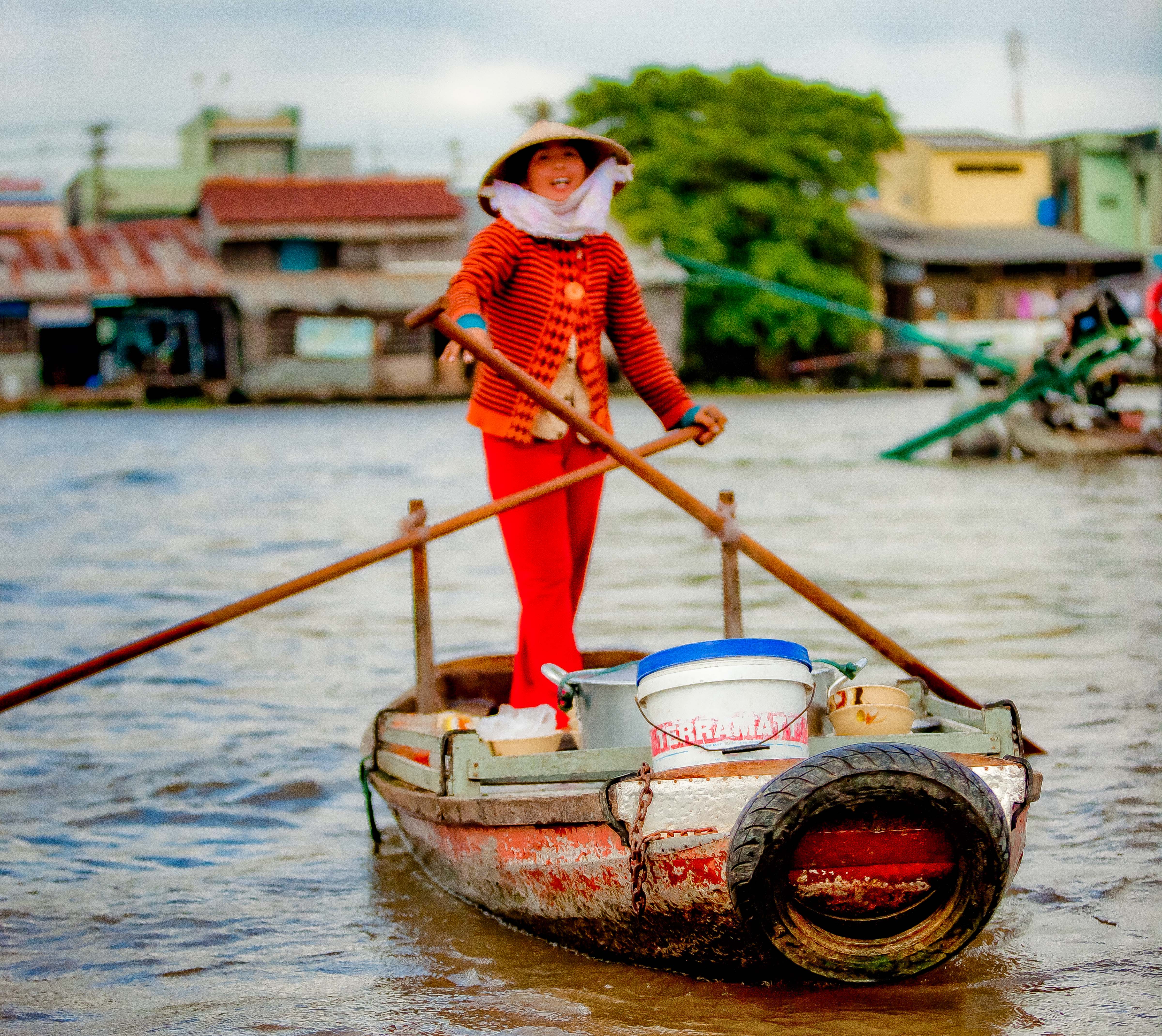 Vietnam, VinhLong Prov, Boat Girl, 2010, img_1118