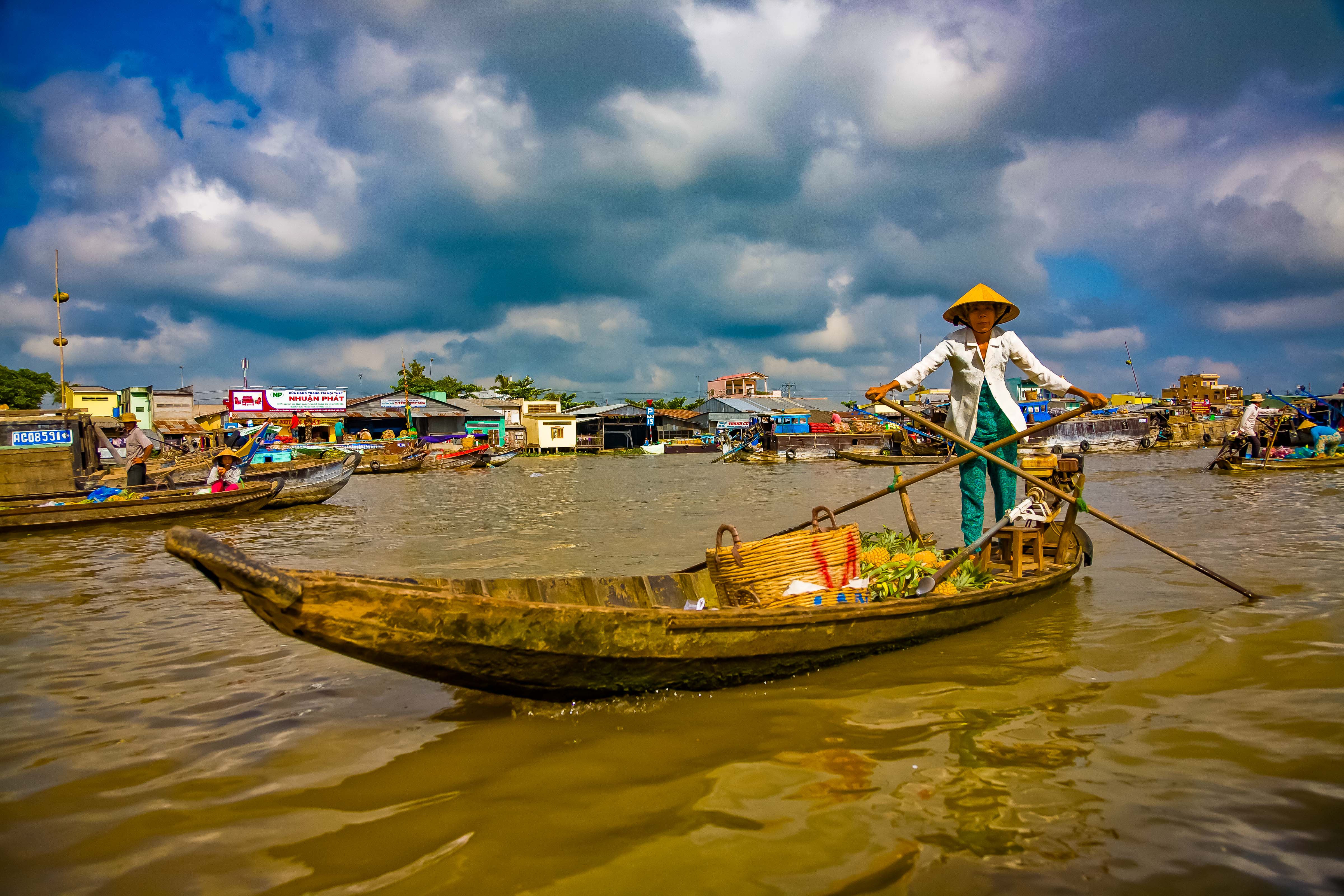 Vietnam, Can Tho Prov, Boat Vendor, 2010, IMG 1176