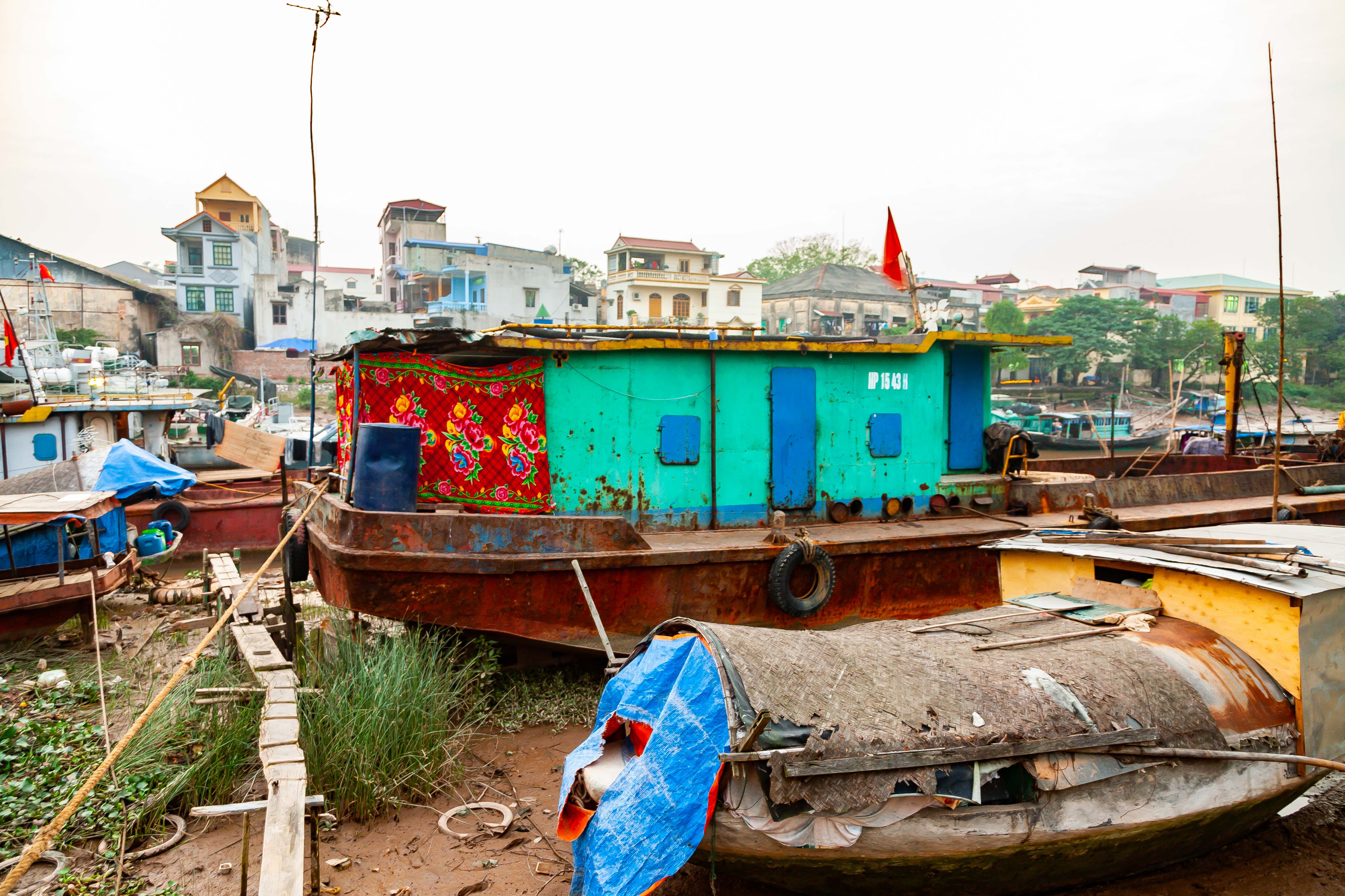 Vietnam, Hai Phong Prov, House Boats, 2010, IMG 3875