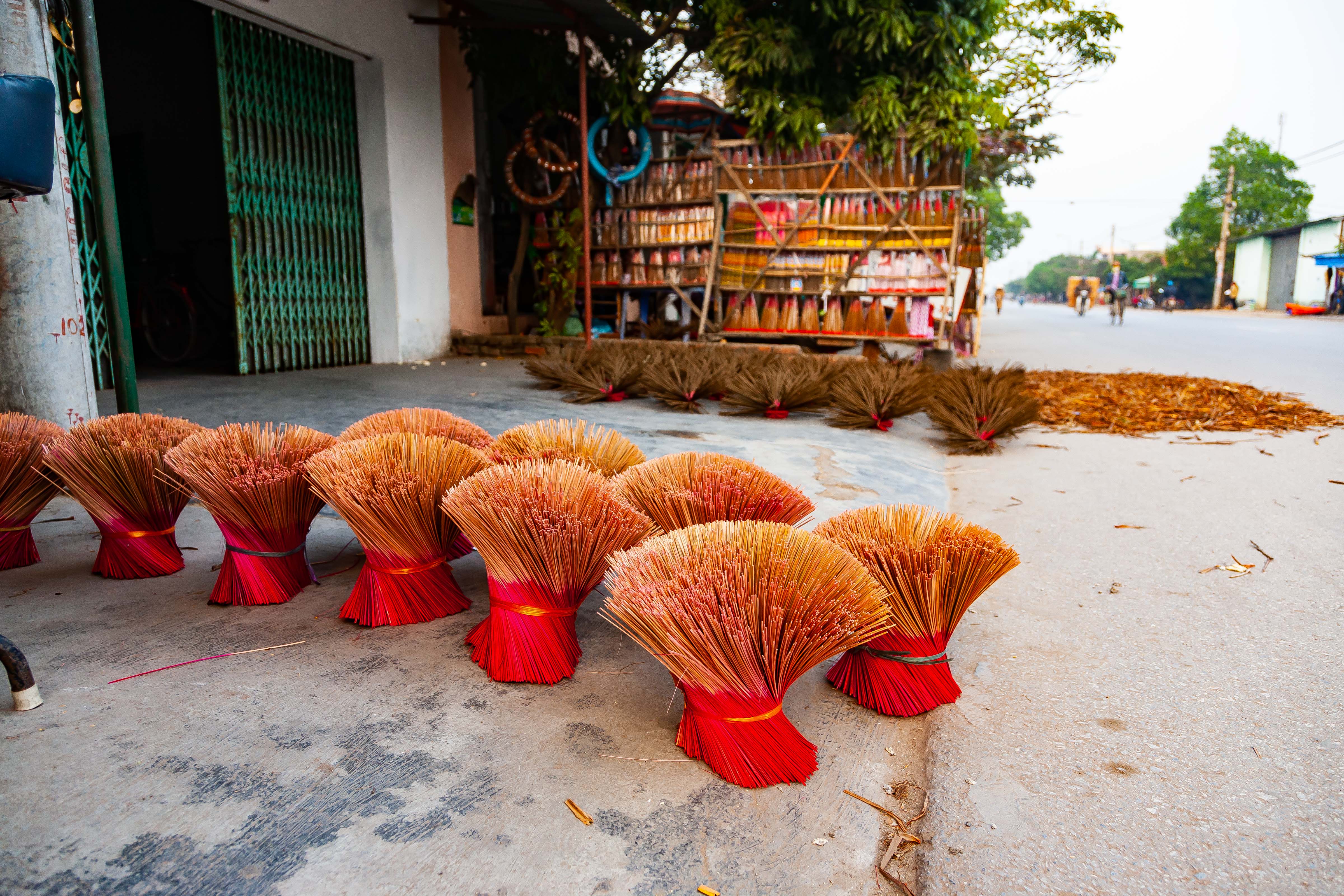 Vietnam, Hai Phong Prov, Incense For Sale, 2010, IMG 3823
