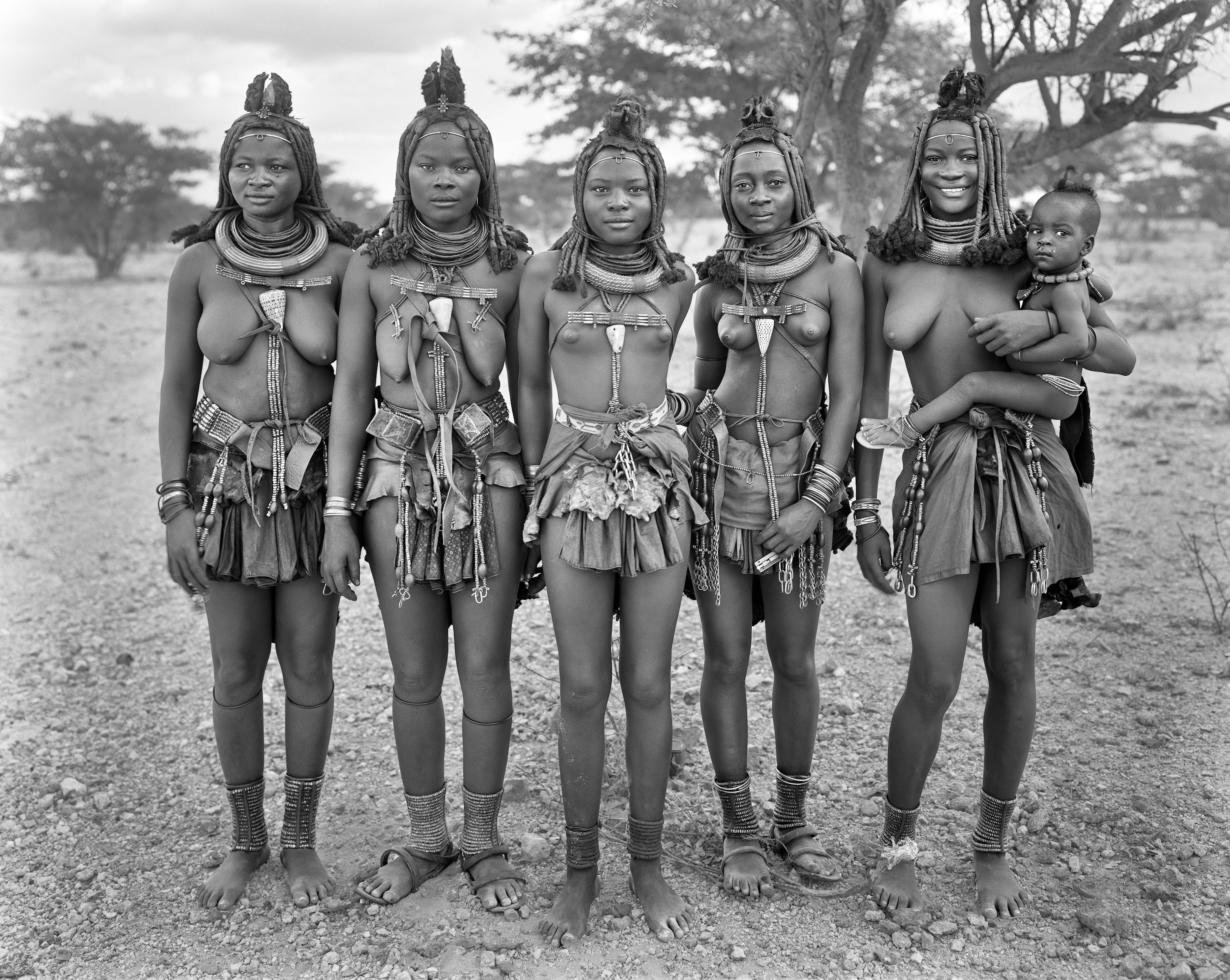 Five Himba Women with One Child