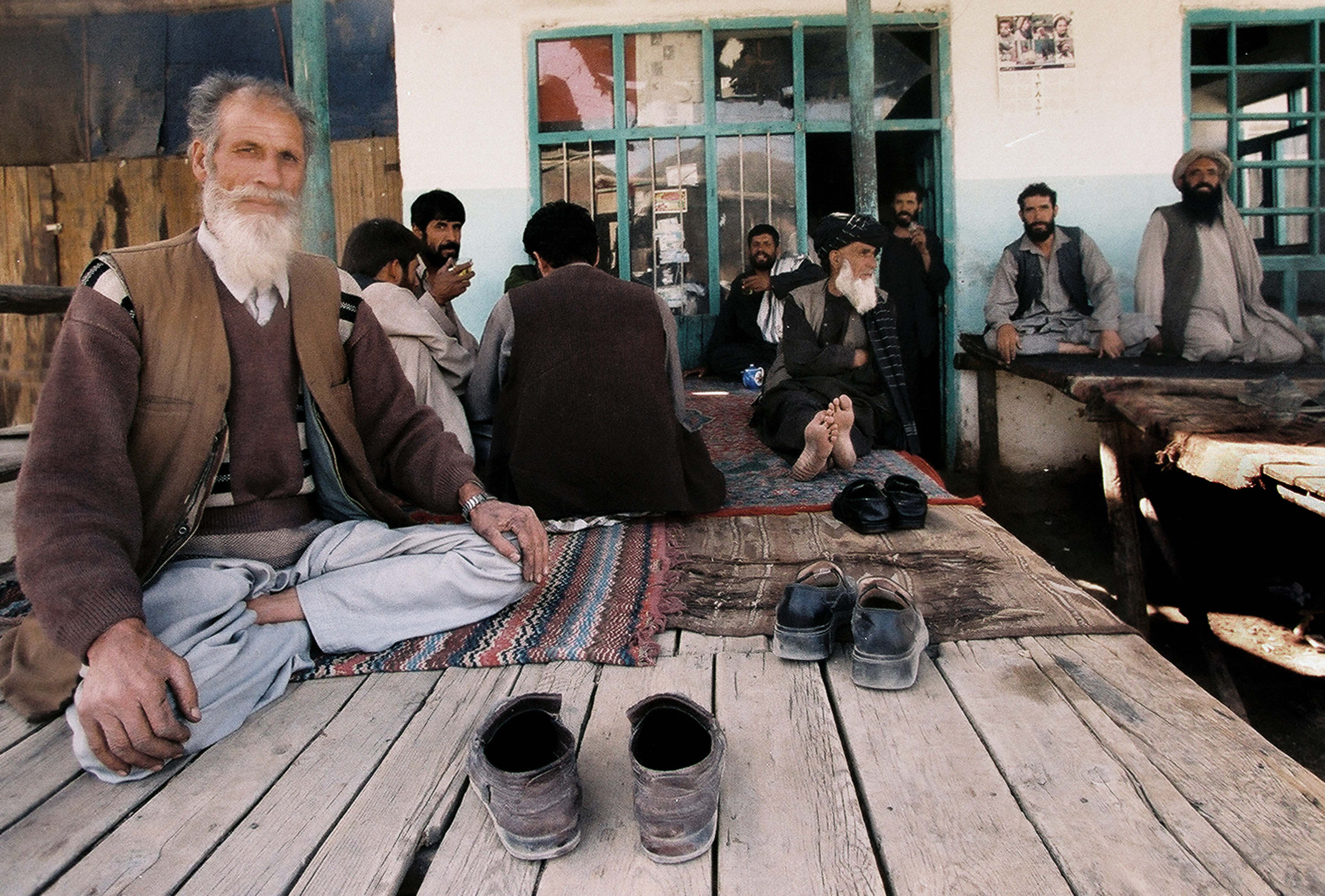 Afghanistan, Tea Shop, 2002