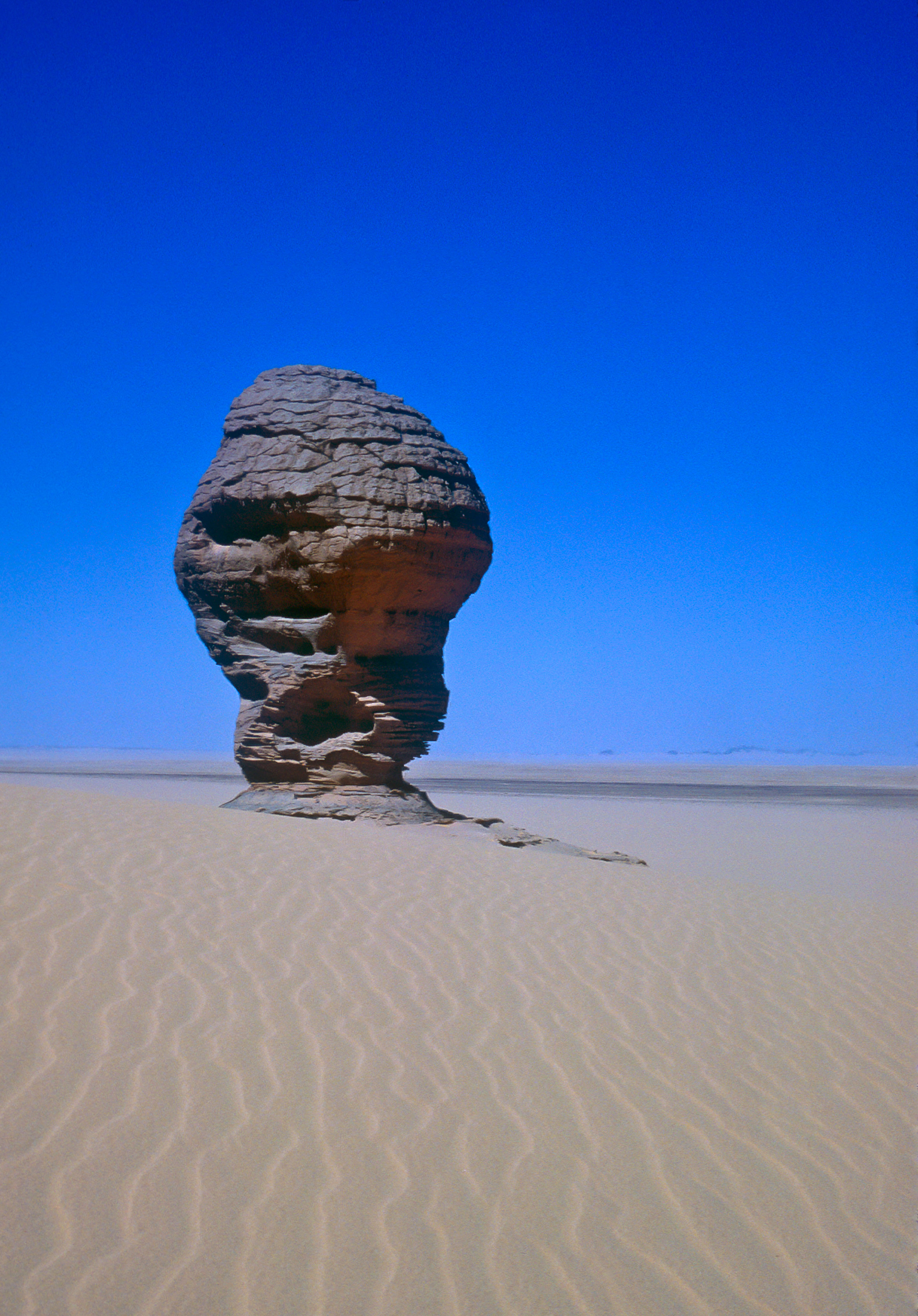 Algeria, Tamanghasset Prov, Rock Figure, In-Beroutane (The Elephant), 1988