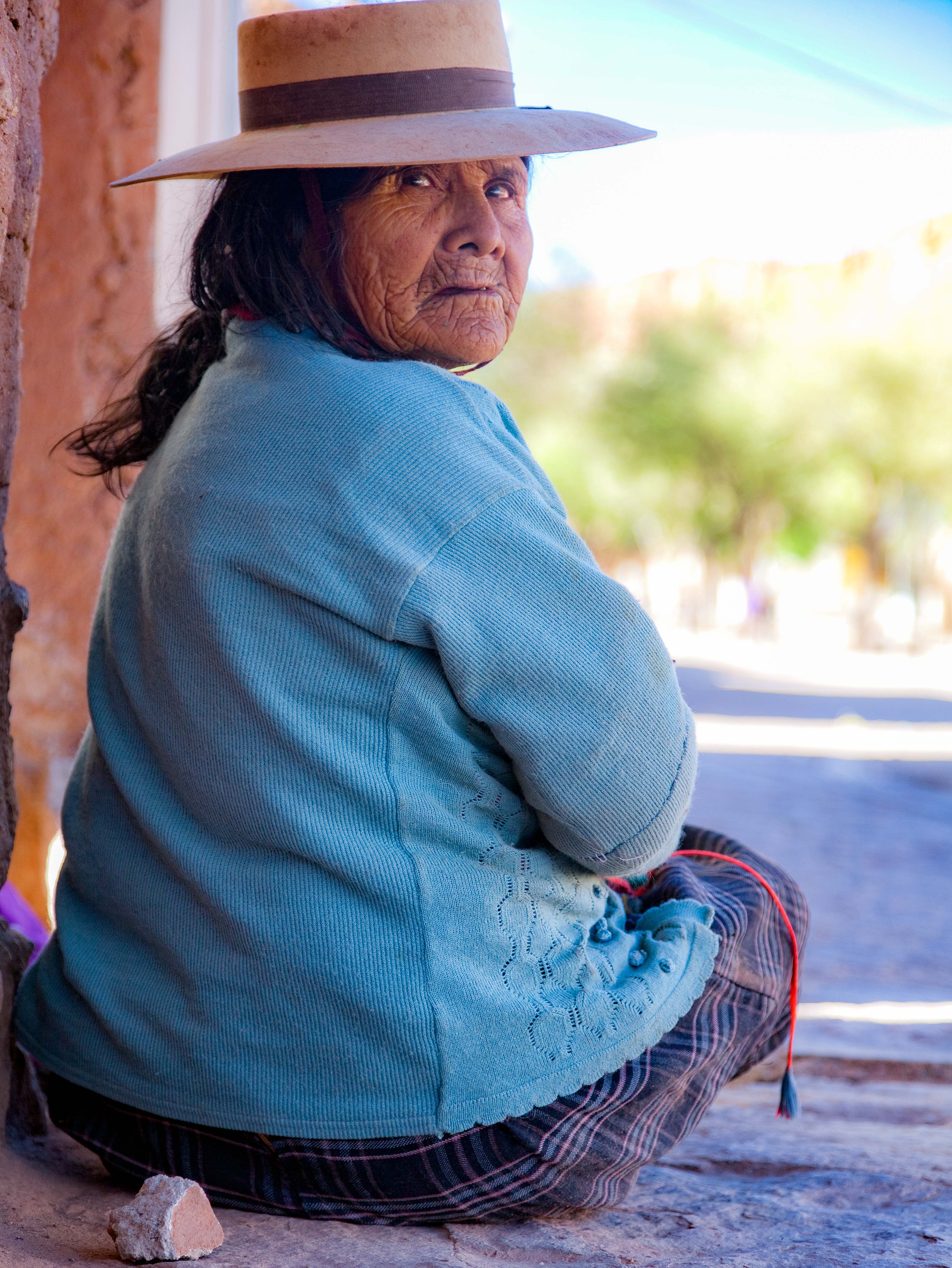 Argentina, Jujuy Prov, Susques Indian Woman, 2010, IMG 5053
