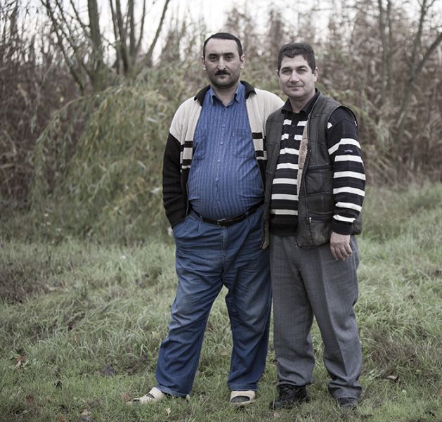 Azerbaijan, Imishli Prov, Two Men, 2009, IMG 9329