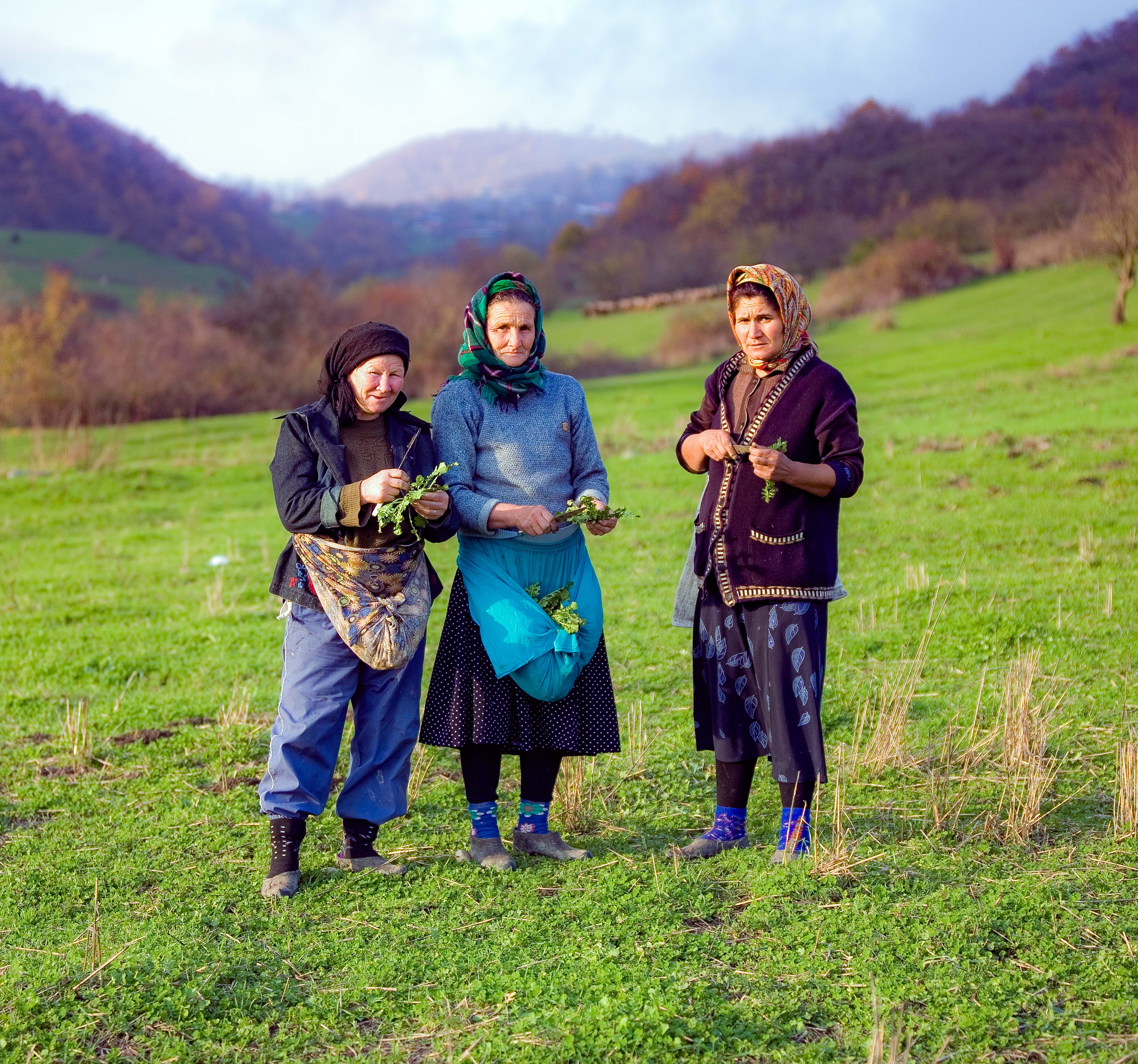 Azerbaijan, Ismayilli Prov, Three Women, 2009, IMG 8155