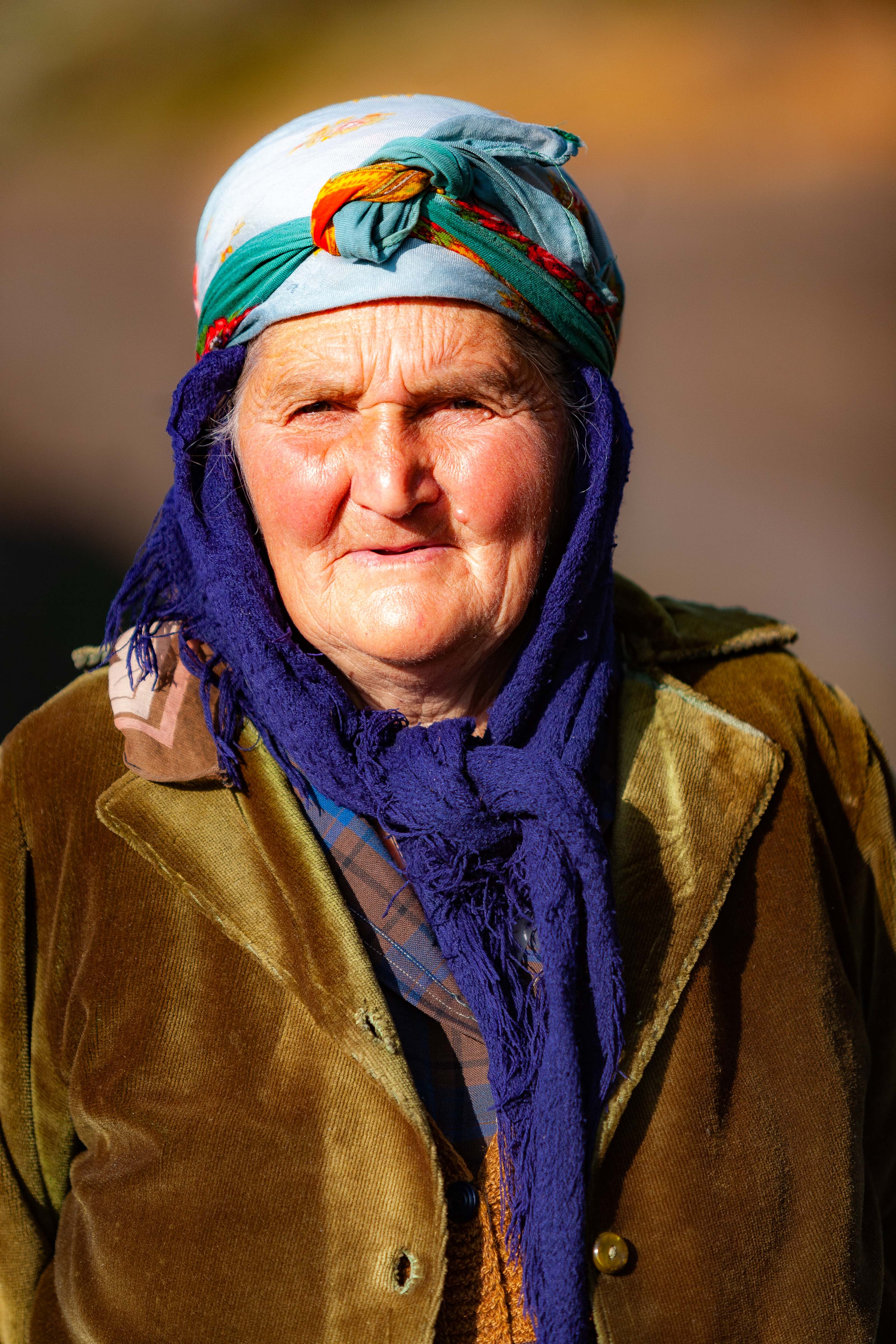 Azerbaijan, Qazax Prov, Old Woman, 2009, IMG 8706
