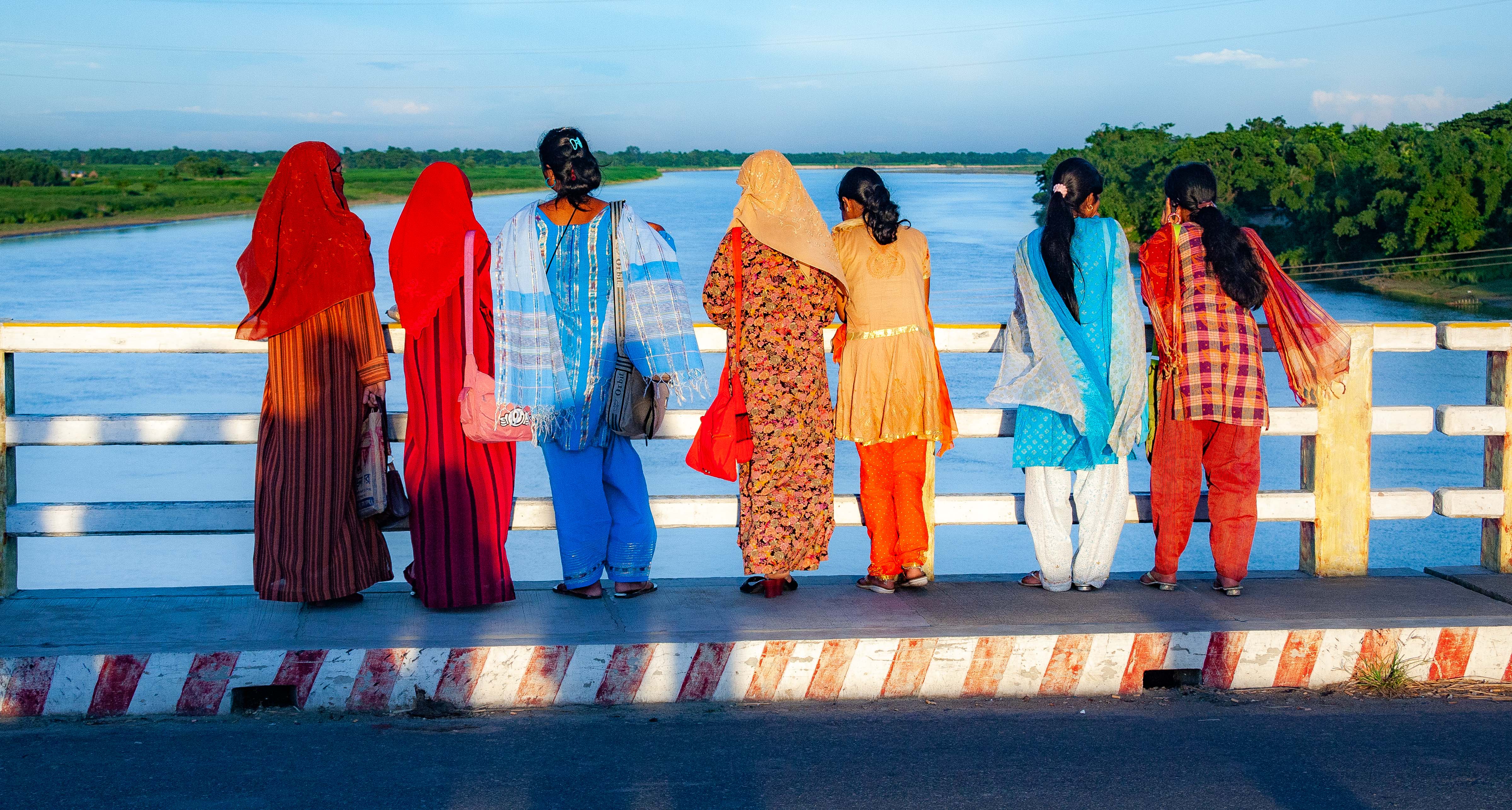 Bangladesh, Jamalpur Prov, Standing At Bridge, 2009, IMG 8874