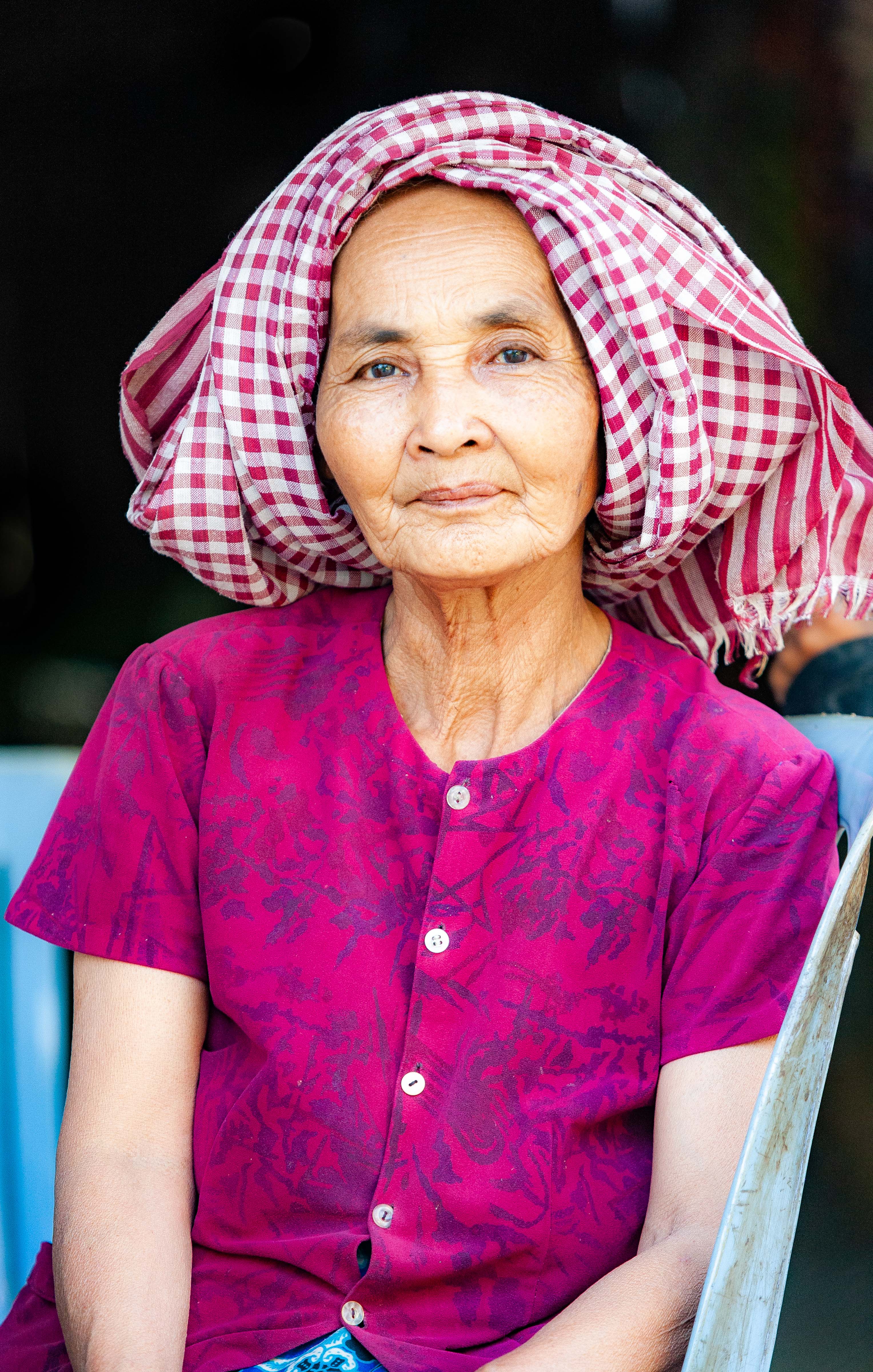 Cambodia, Krong Preah Sihanouk Prov, Village Woman, 2010, IMG 4992