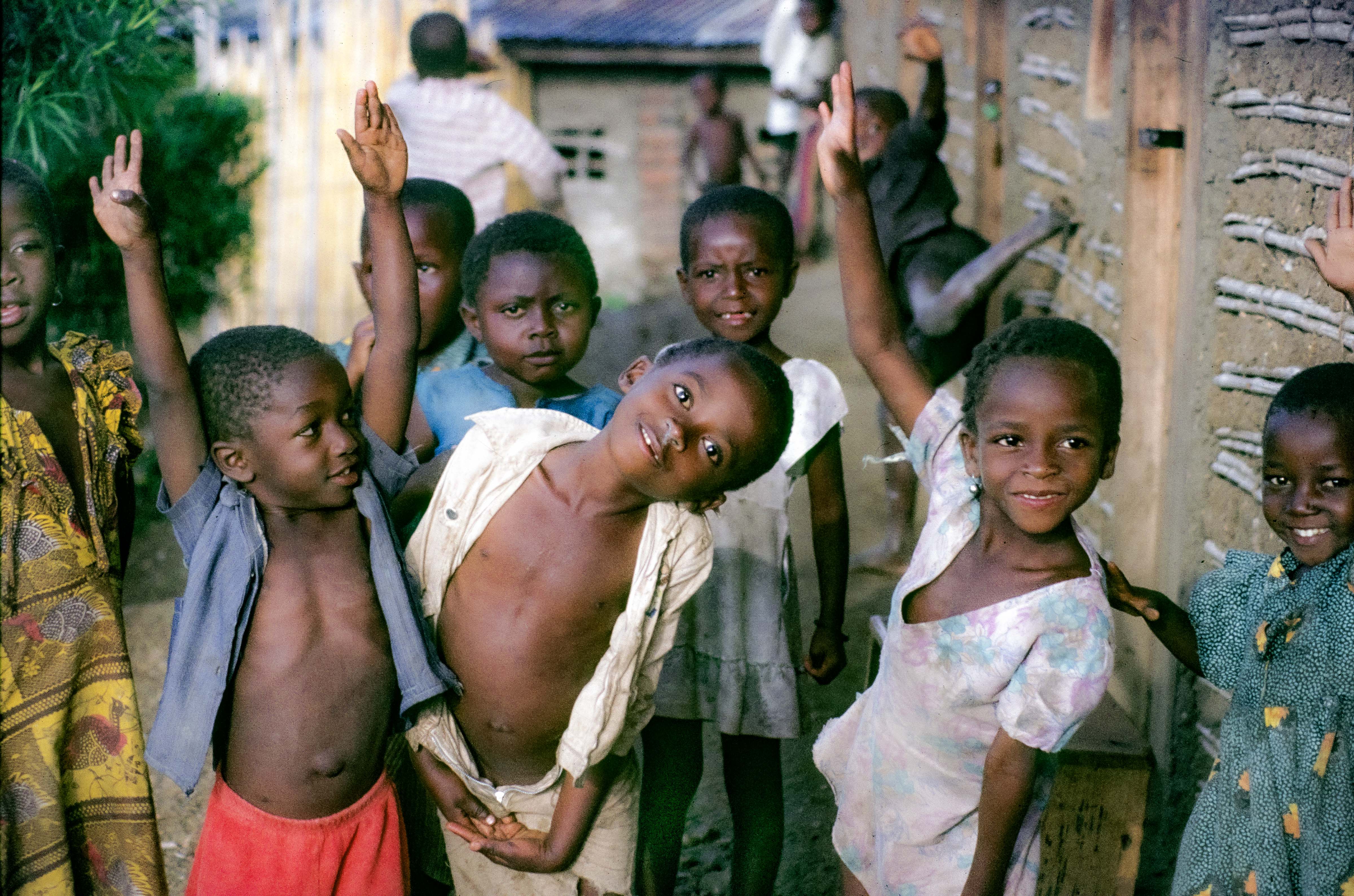 Congo Zaire, Children Being Goofy, 1984