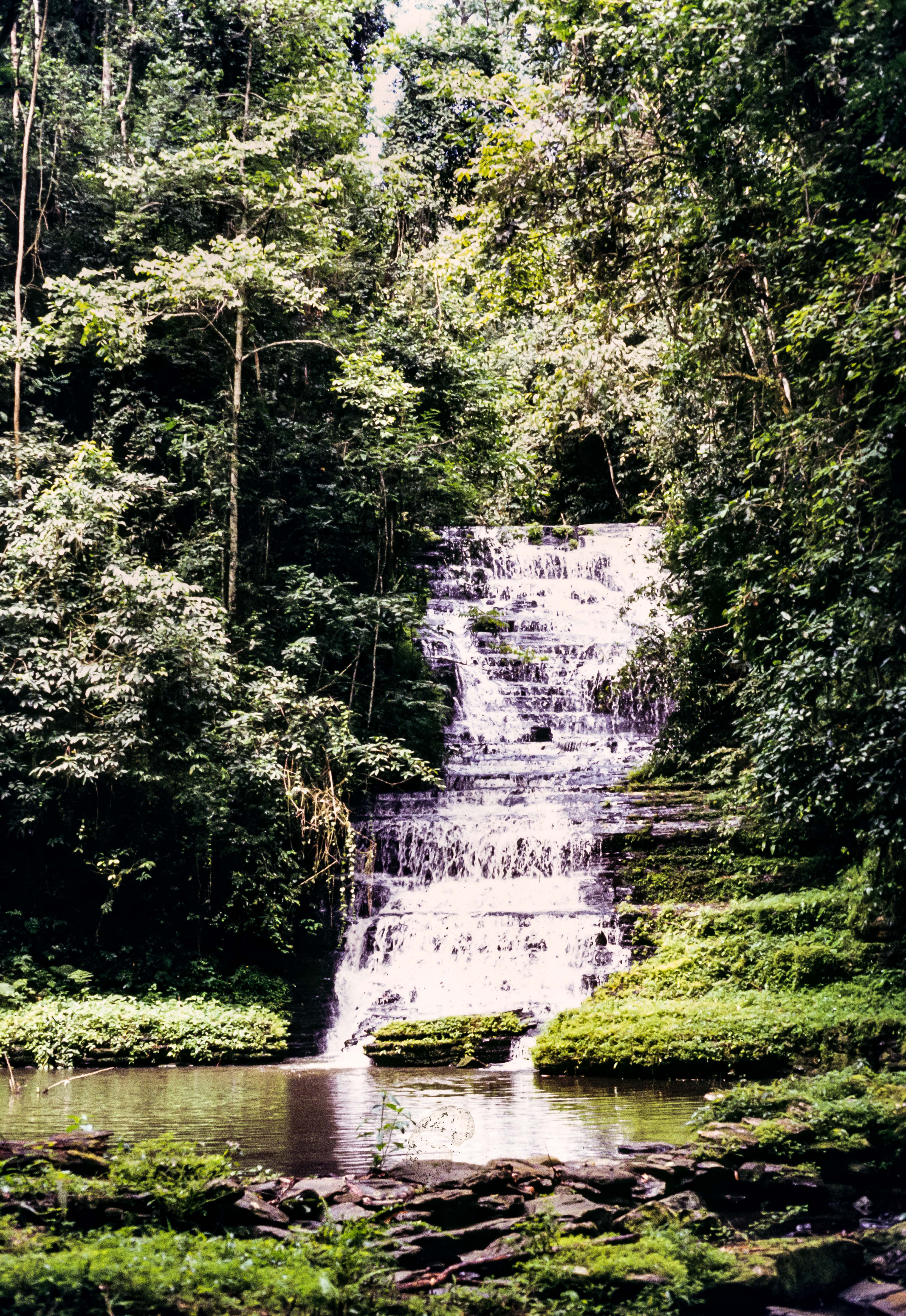 Congo Zaire, Mt. Hoyo Waterfall, 1984