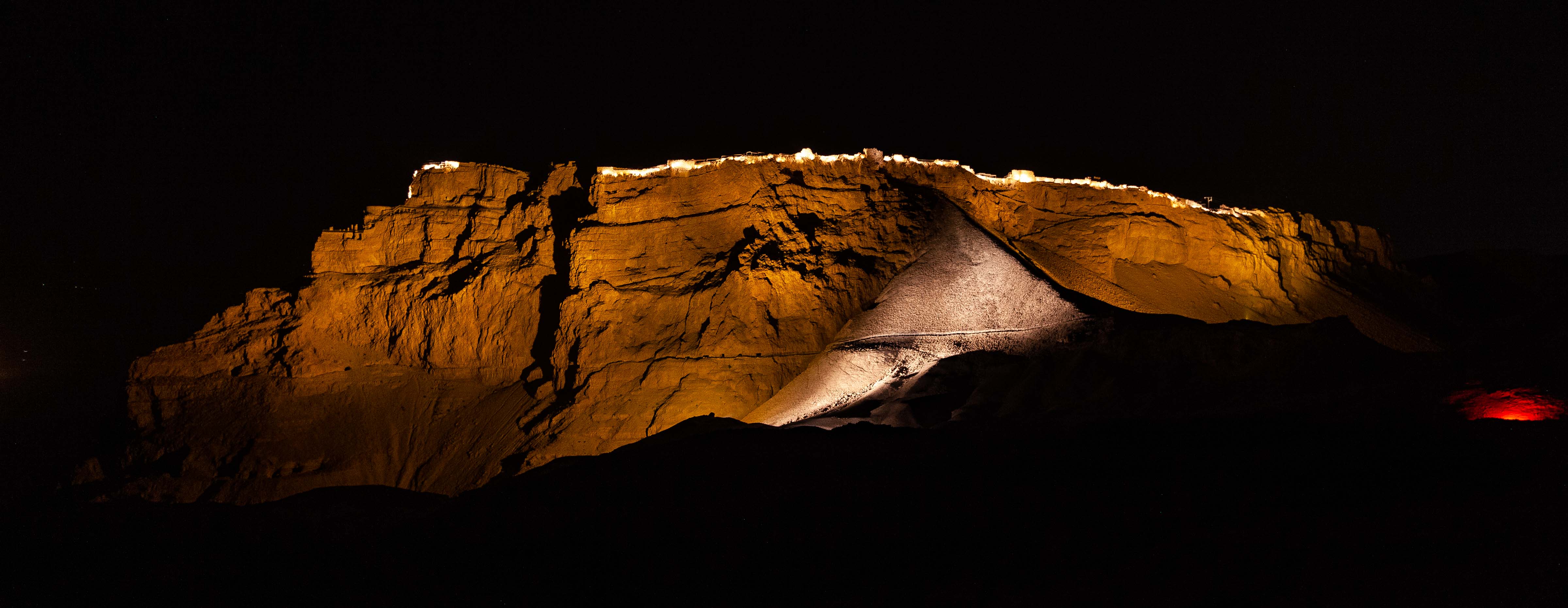 Israel, Southern Prov, Masada At Night, 2012, IMG 6415
