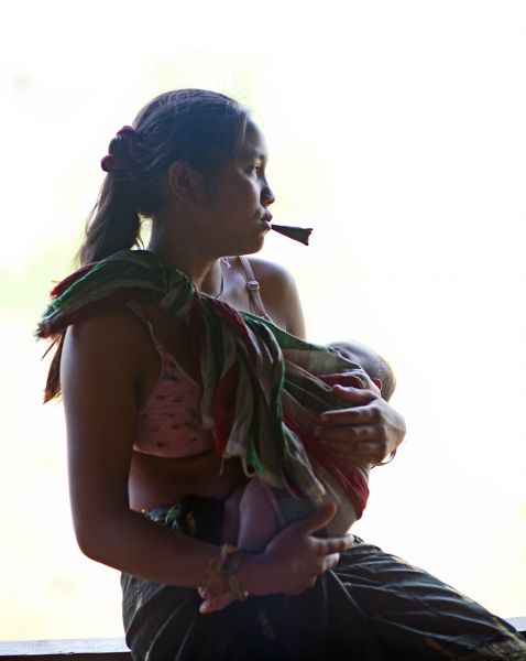 Laos, Attapeu, Woman And Child, 2011, IMG 3781