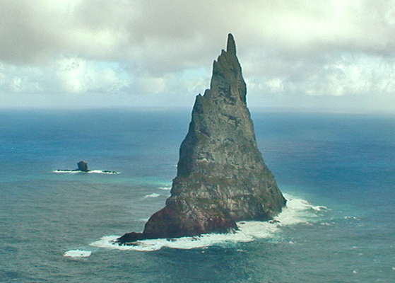 Lord Howe Island, Balls Pyramid, Side View, 2001