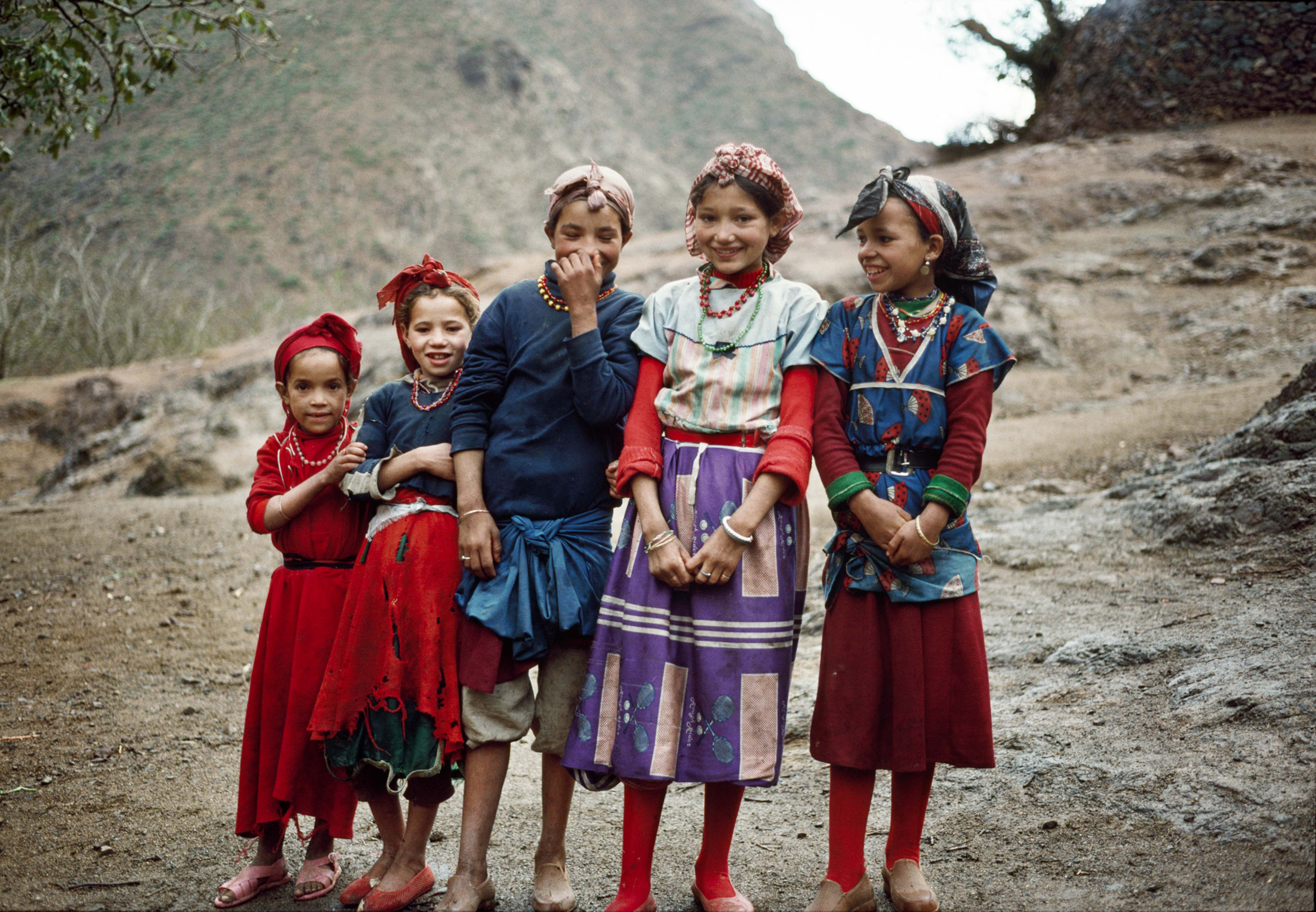 Morocco, Five Berber Girls, 1988