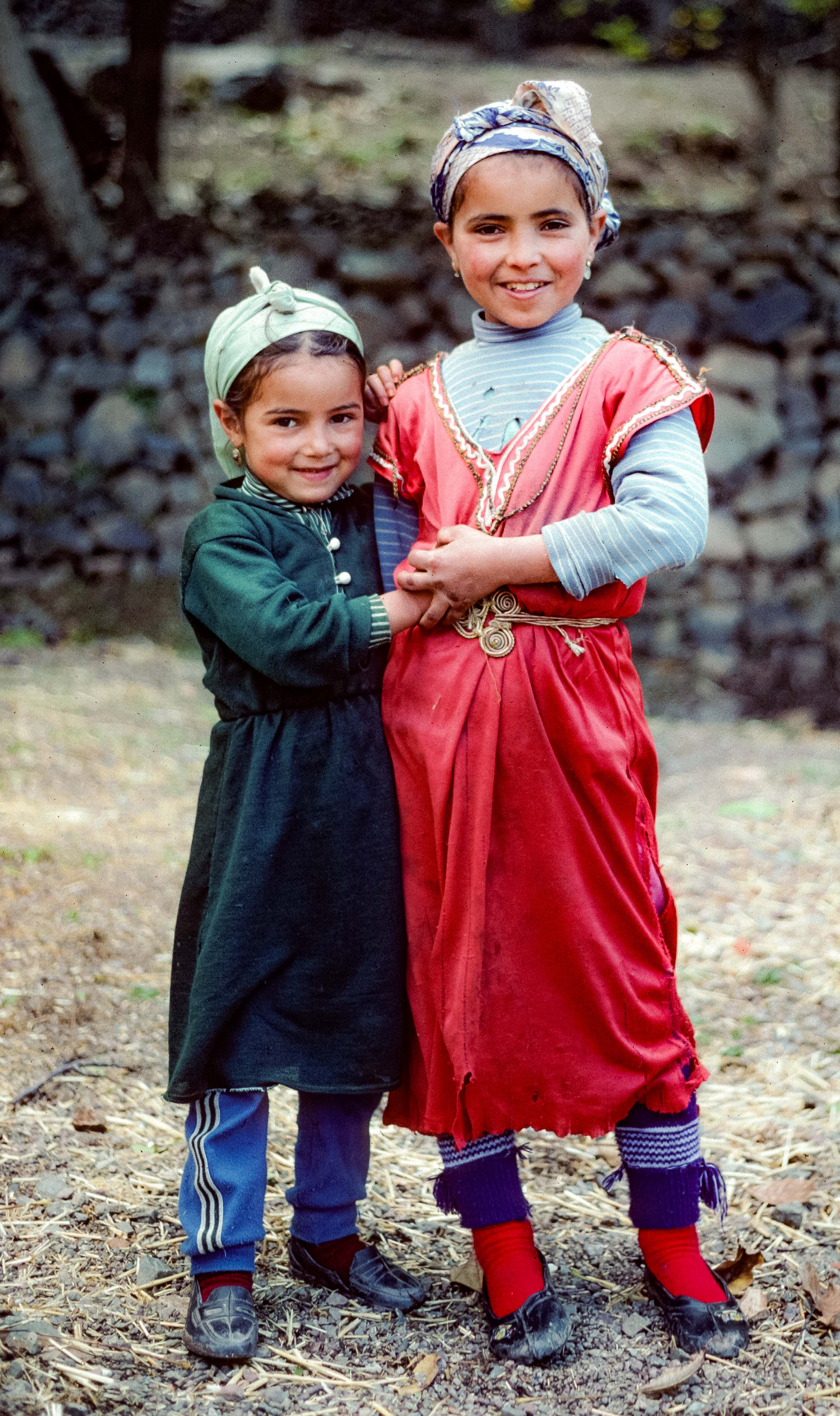 Morocco, Two Berber Girls, 1988
