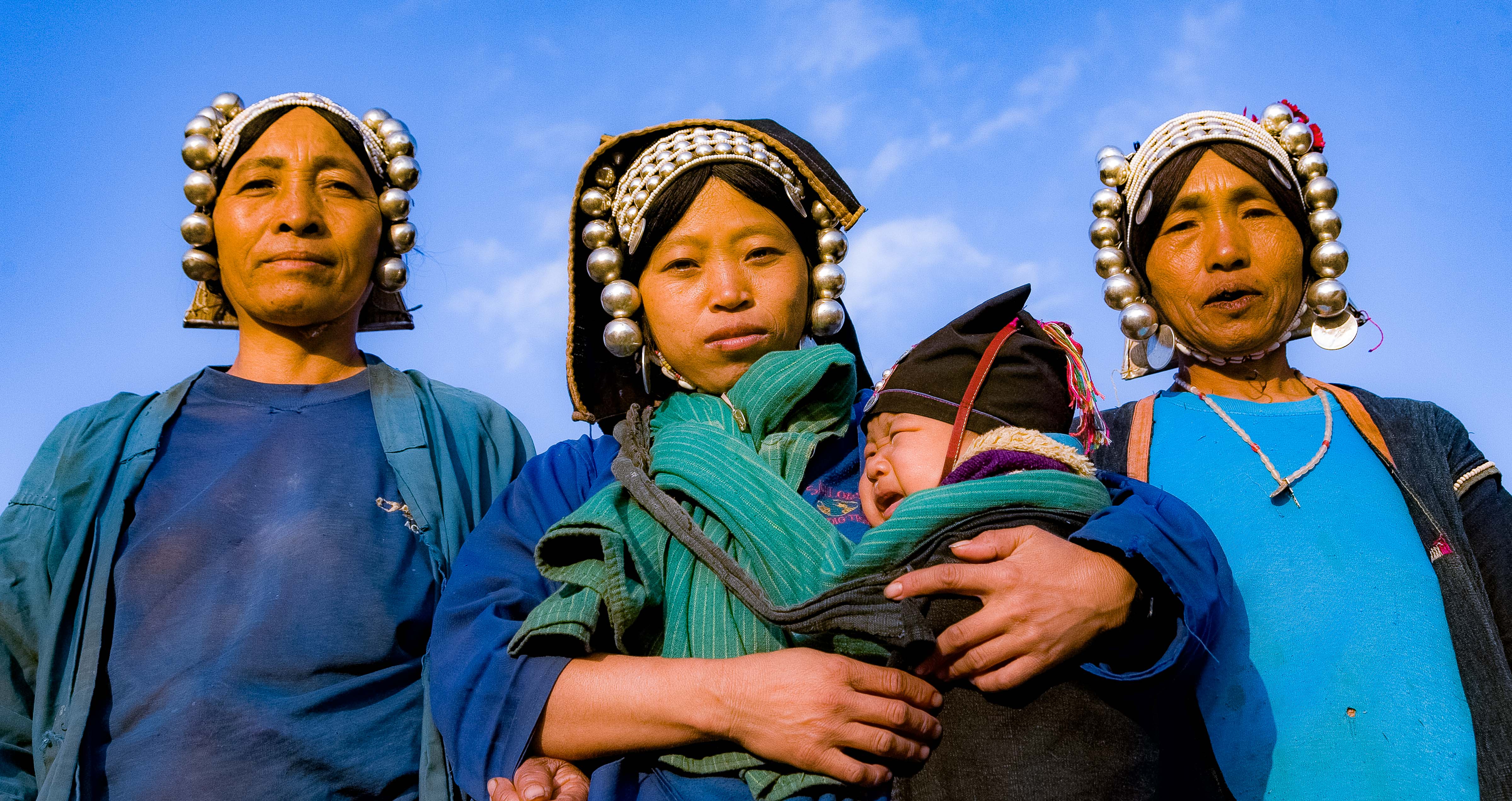Myanmar, Shan Prov, Akha Woman And Child, 2008, IMG 7947 CU2