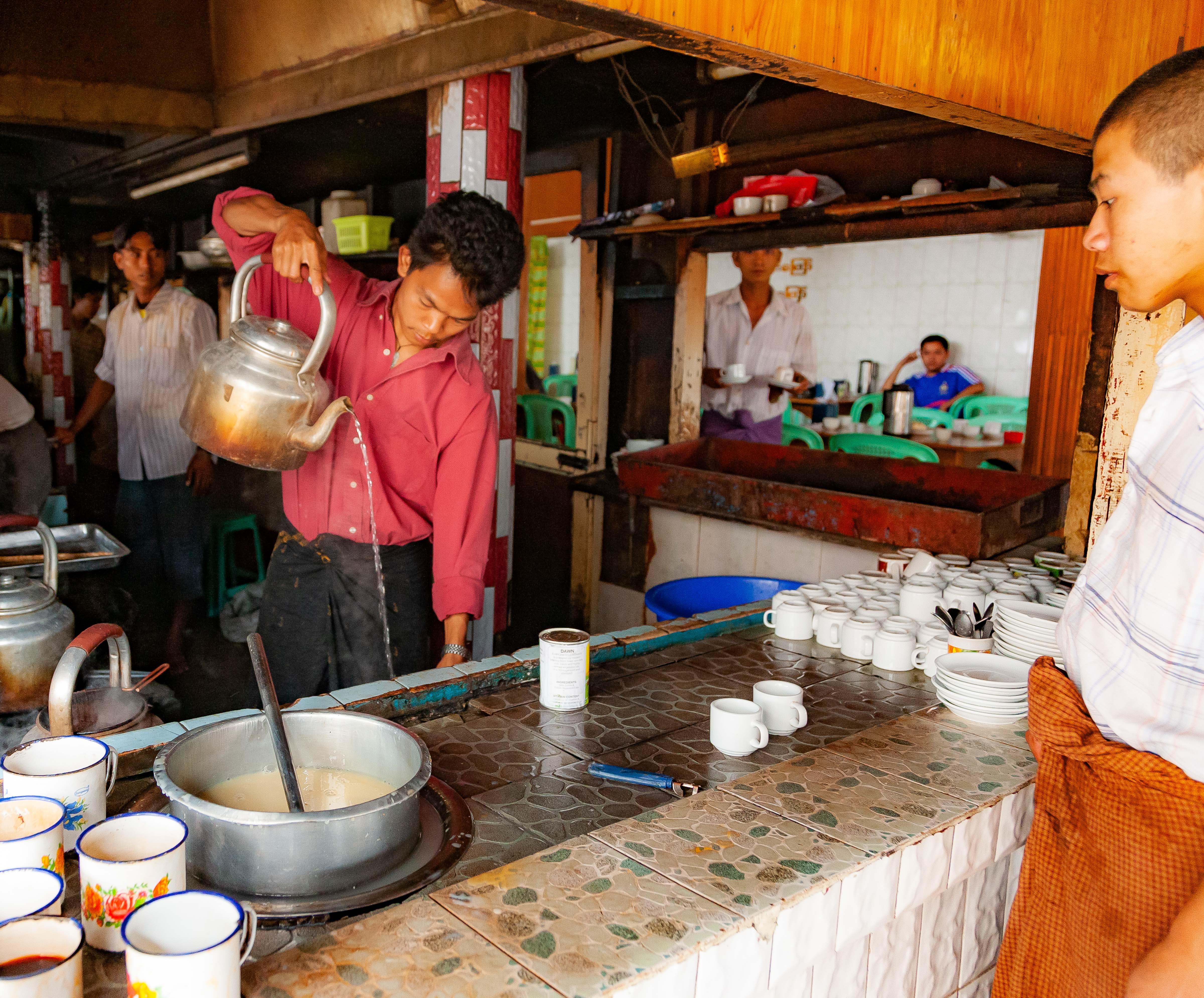Myanmar, Shan Prov, Coffee House, 2009, IMG 4766