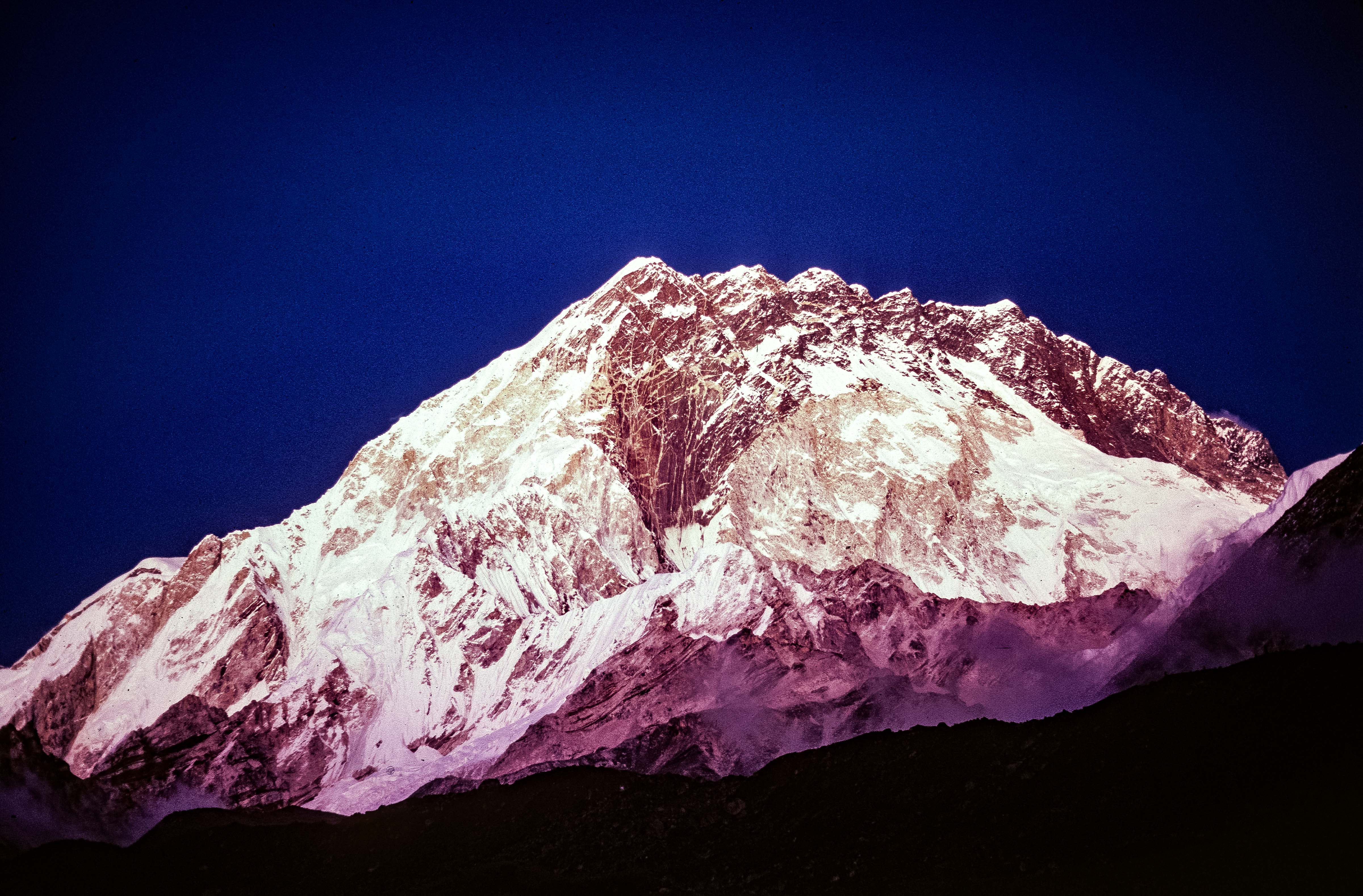 Nepal, Lhotse-Everest in Sunset, 1983