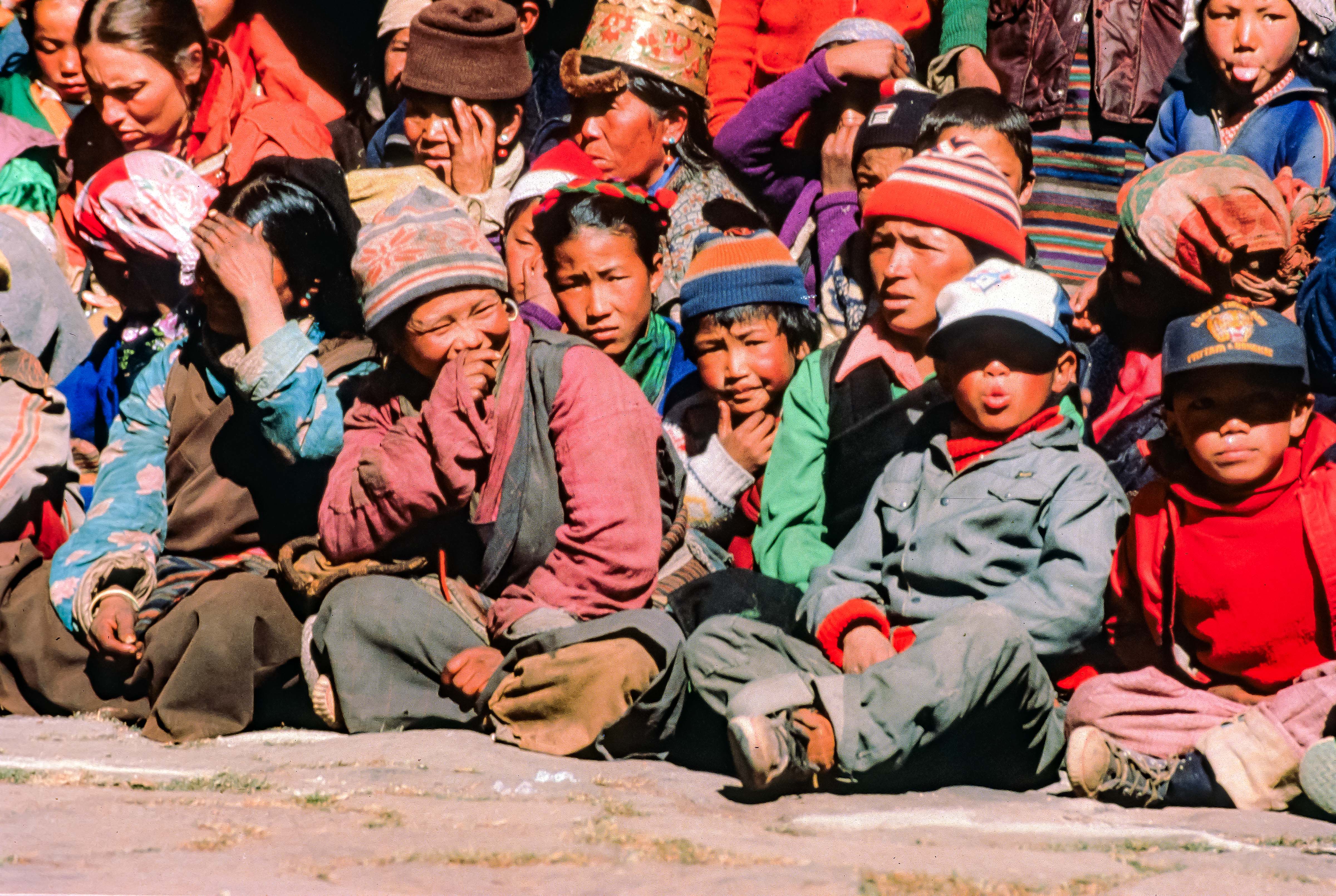 Nepal, Spectators Mani Rimdu, 1983