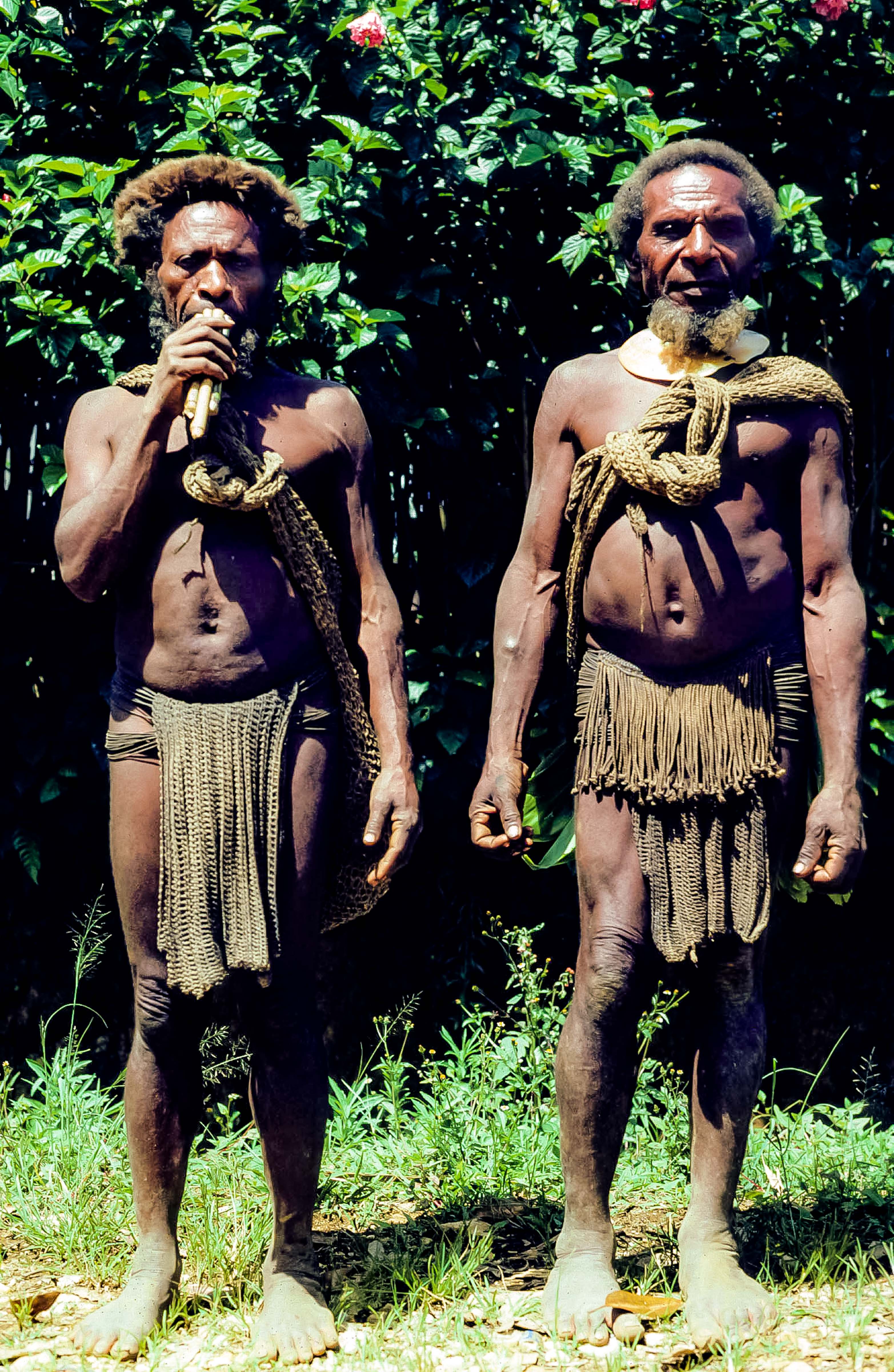 Papua New Guinea, Koroba, Two Wigmen, 1983