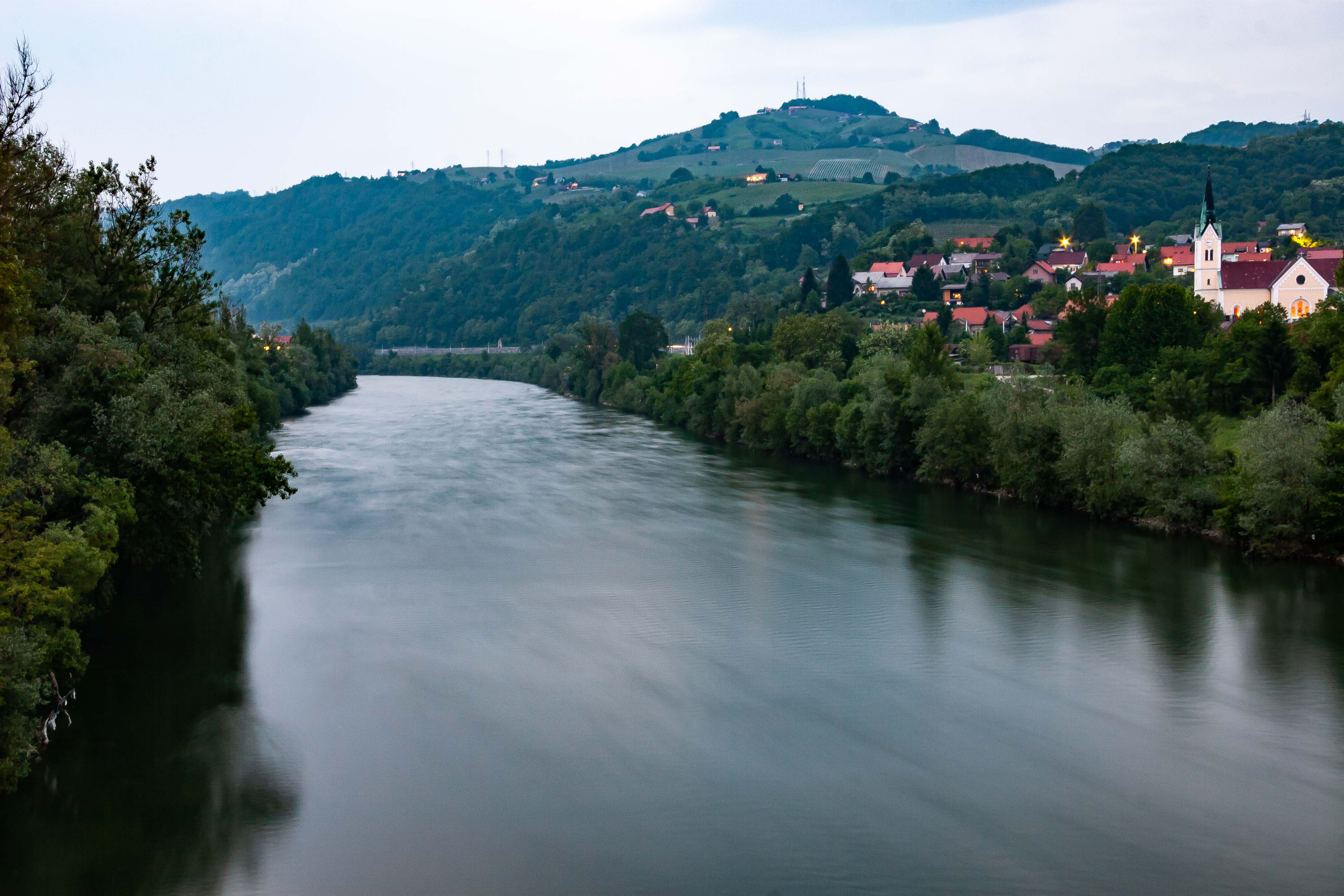 Slovenia, Krsko Prov, River At Dark, 2006, IMG 7672