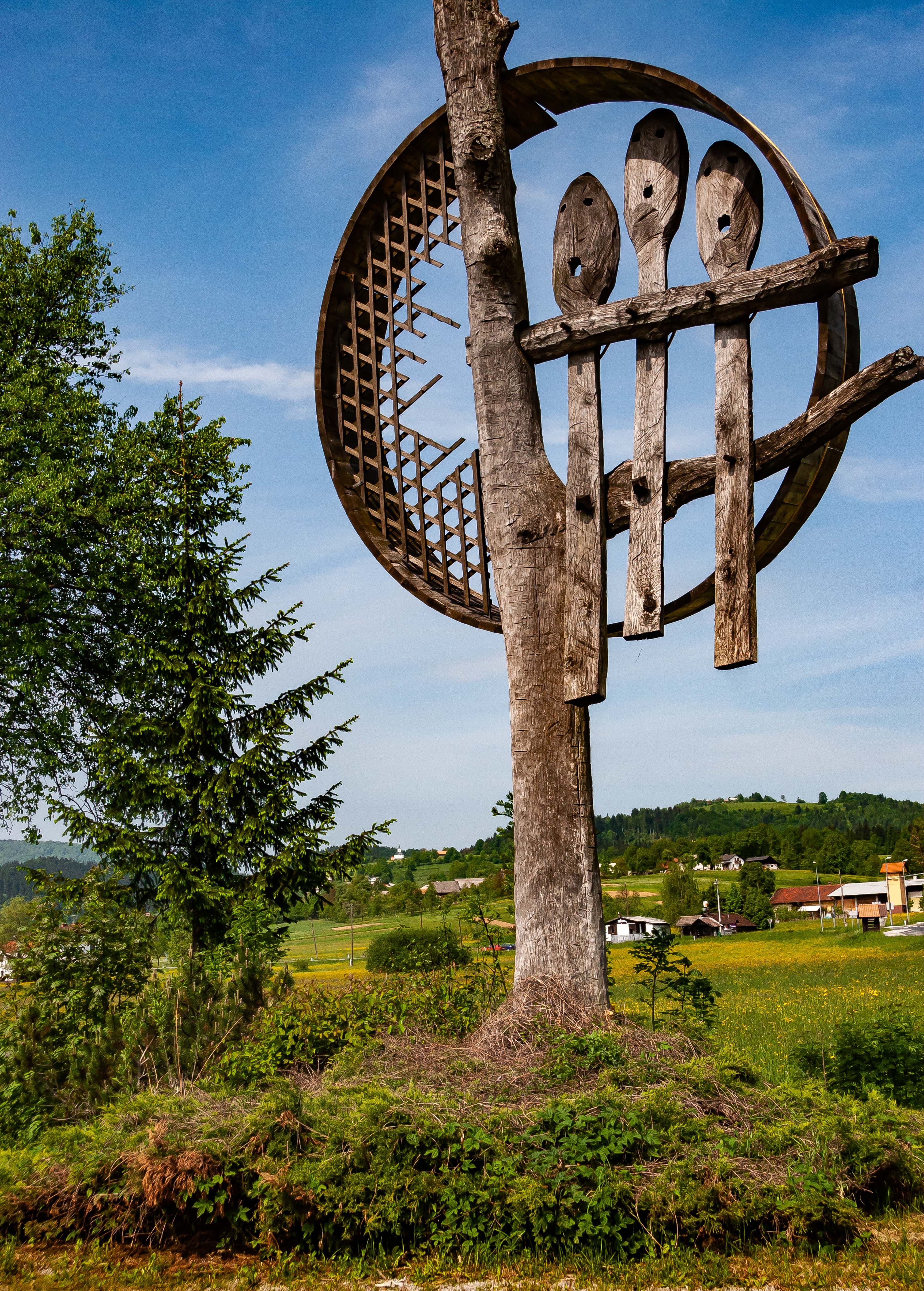 Slovenia, Ribnica Prov, Spoon Sign, 2006, IMG 7189